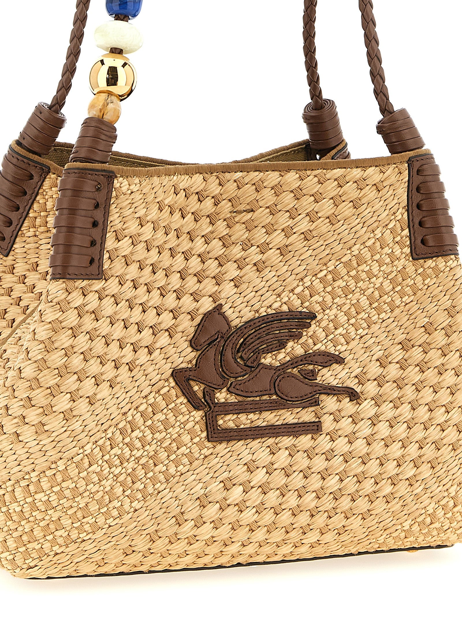 Etro Beige Viscose Tote Bag Etro