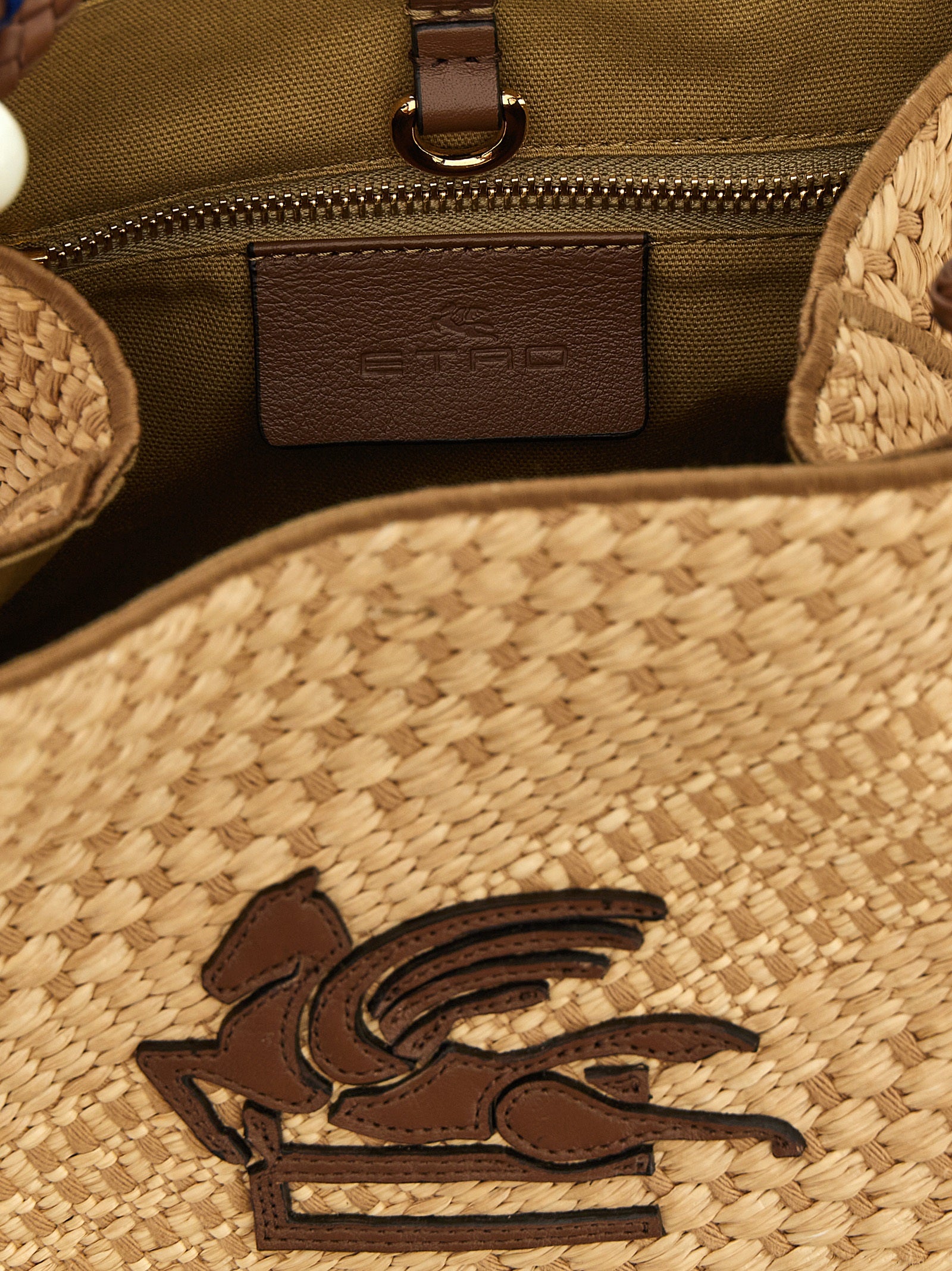 Etro Beige Viscose Tote Bag Etro
