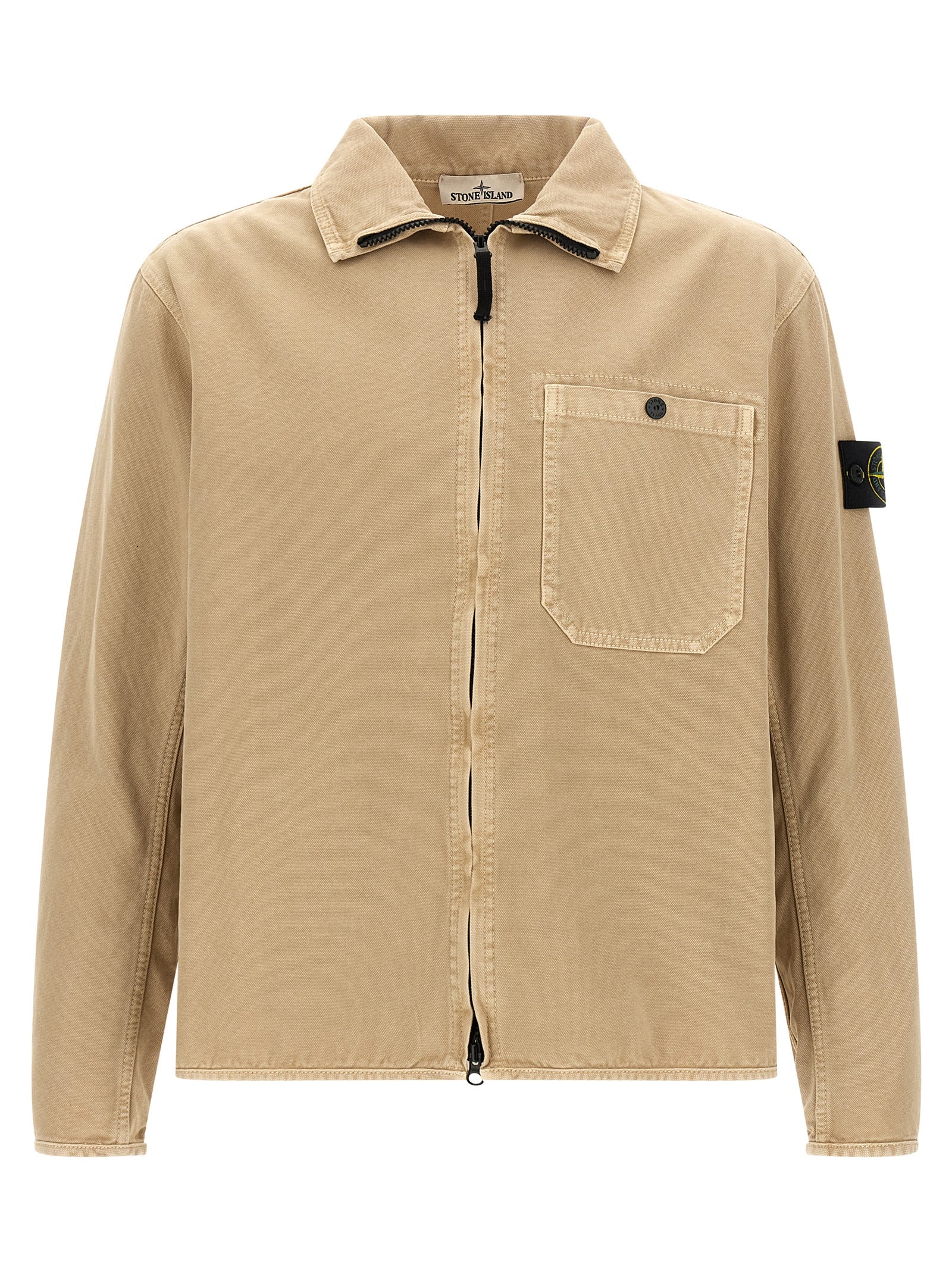 Stone Island Beige Cotton Blouse Stone Island