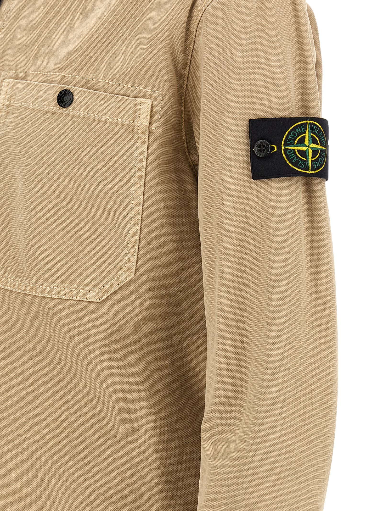Stone Island Beige Cotton Blouse Stone Island