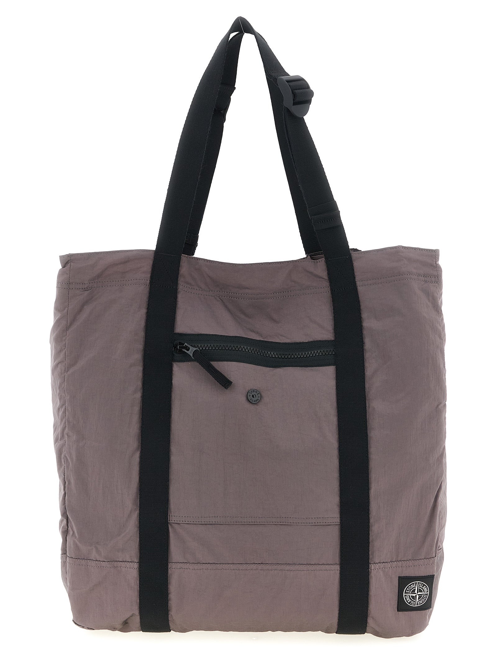 Stone Island Purple Polyamide Tote Bag Stone Island