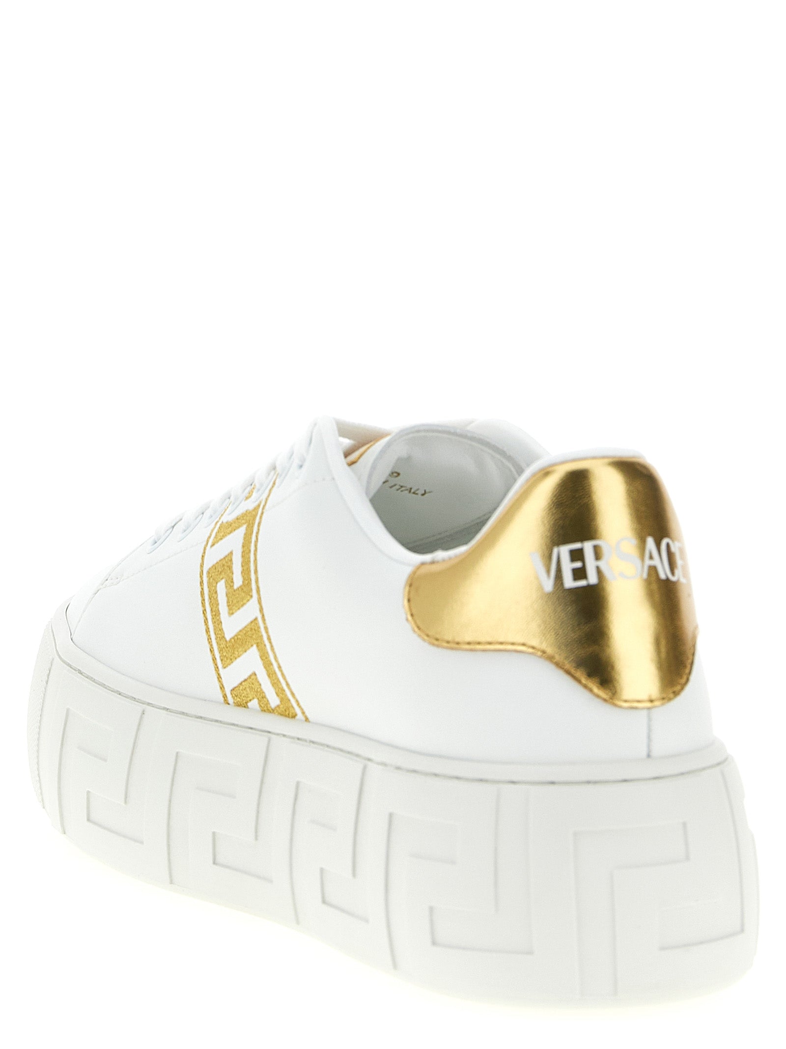 Versace Gold Nylon Platform Sneakers Versace