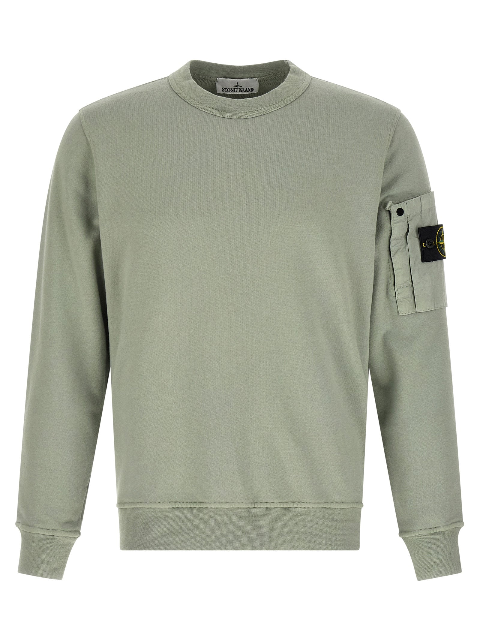 Stone Island Bicolor Cotton Sweatshirt Stone Island