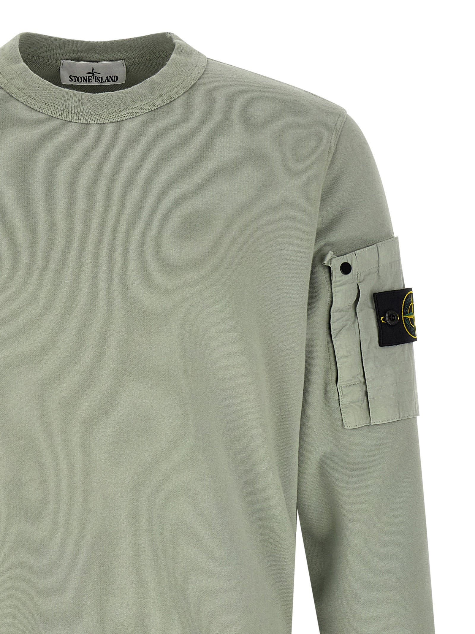 Stone Island Bicolor Cotton Sweatshirt Stone Island