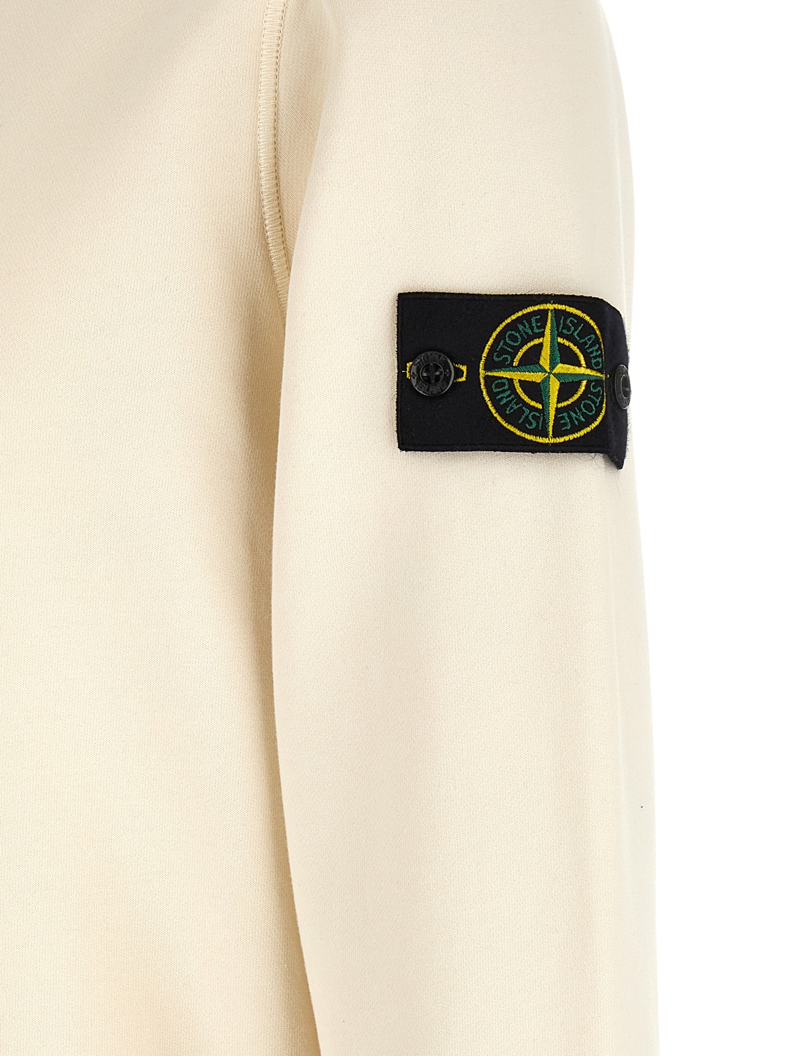 Stone Island Beige Cotton Sweatshirt Stone Island