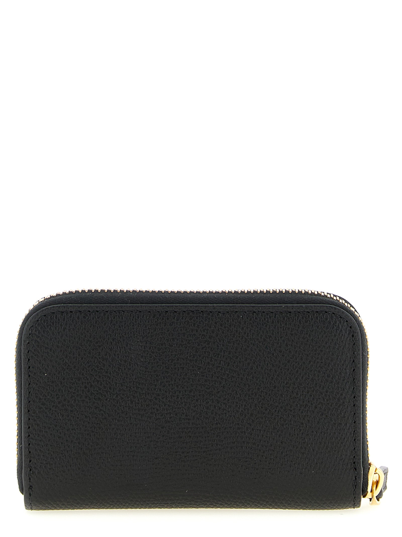 Valentino Garavani Black Calfskin Cardholder Valentino Garavani