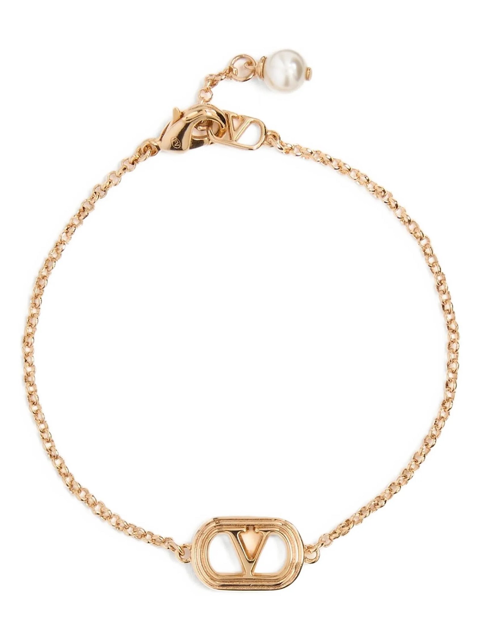 Valentino Garavani Gold Stainless Steel Bracelet Valentino Garavani