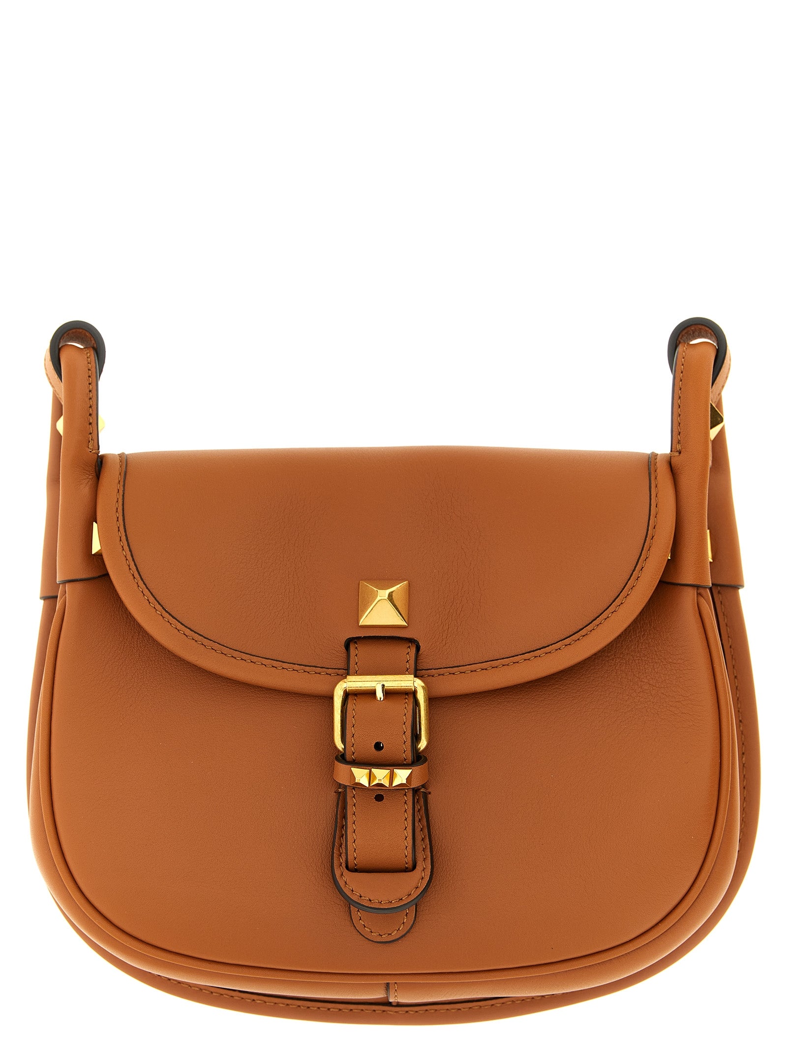 Valentino Garavani Brown Calfskin Shoulder Bag Valentino Garavani