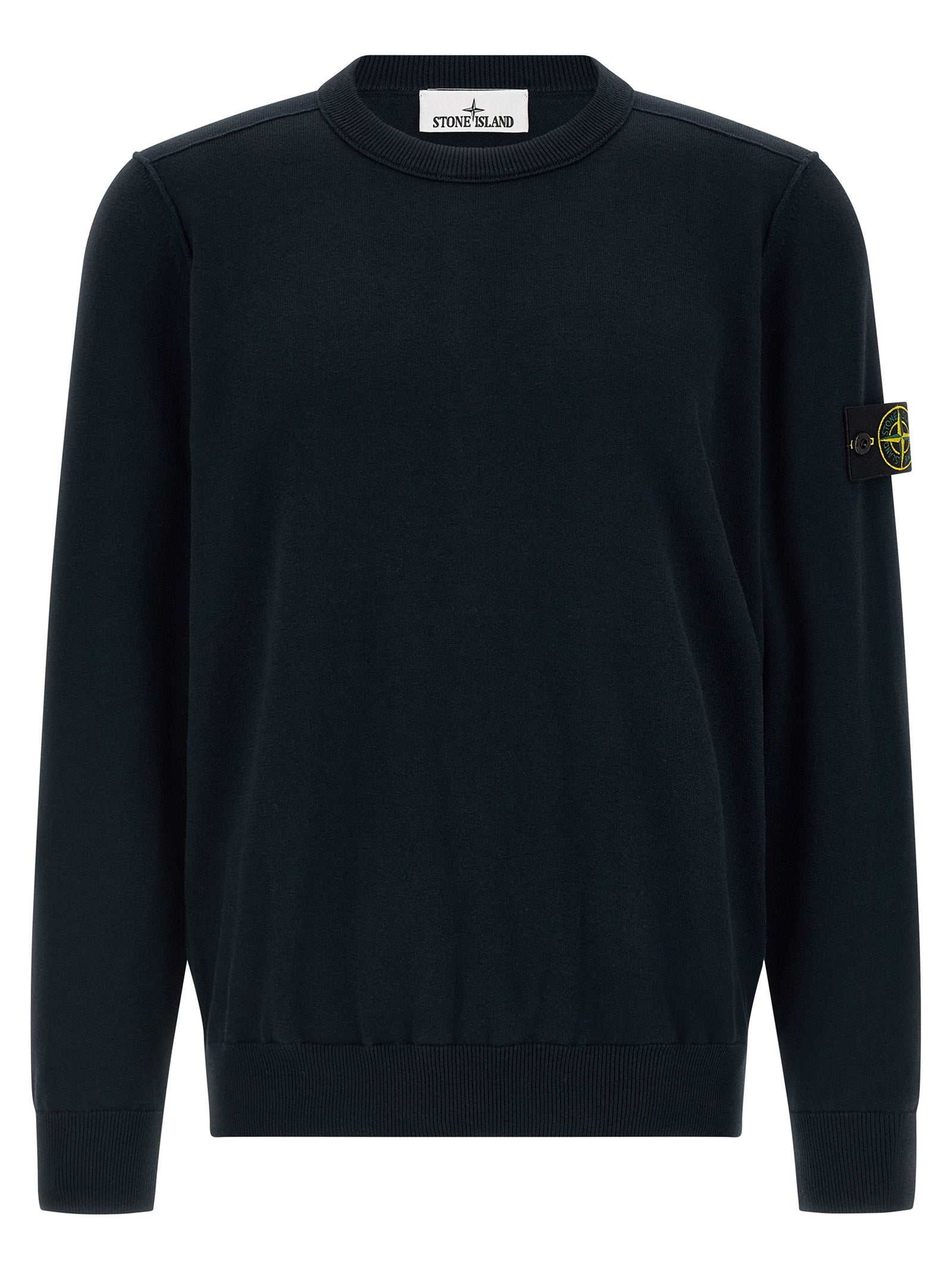 Stone Island Blue Cotton Cardigan Stone Island