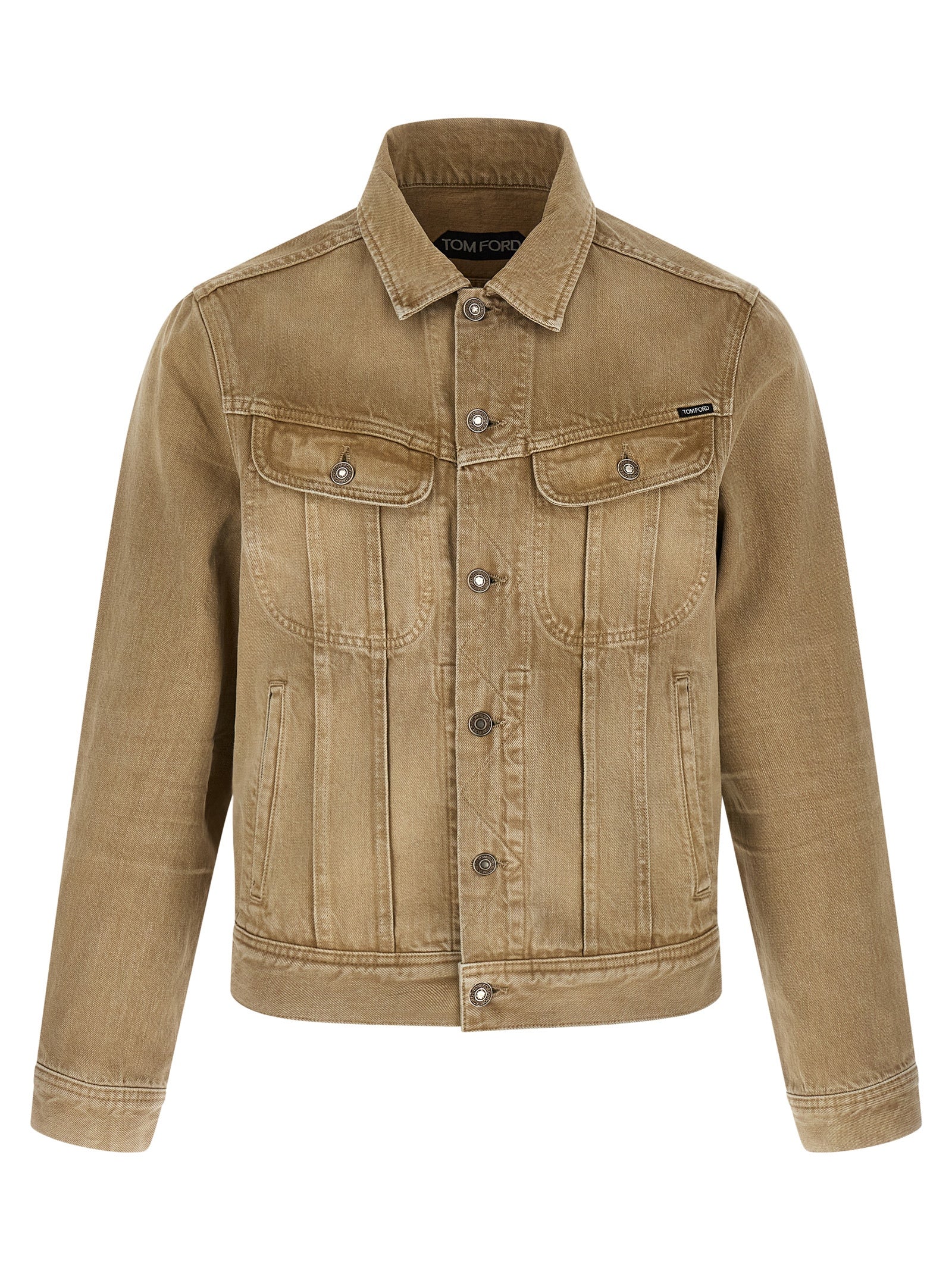 Tom Ford Beige Cotton Denim Jacket Tom Ford