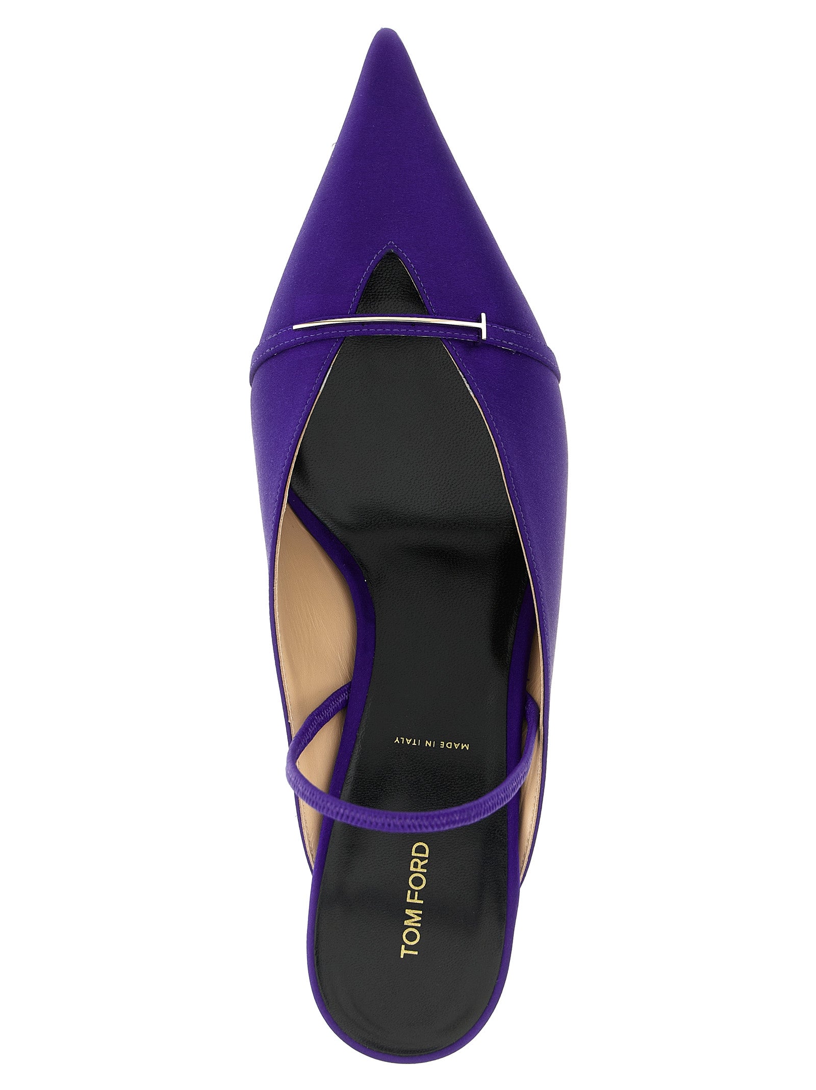 Tom Ford Purple Viscose Mid Heel Pumps Tom Ford