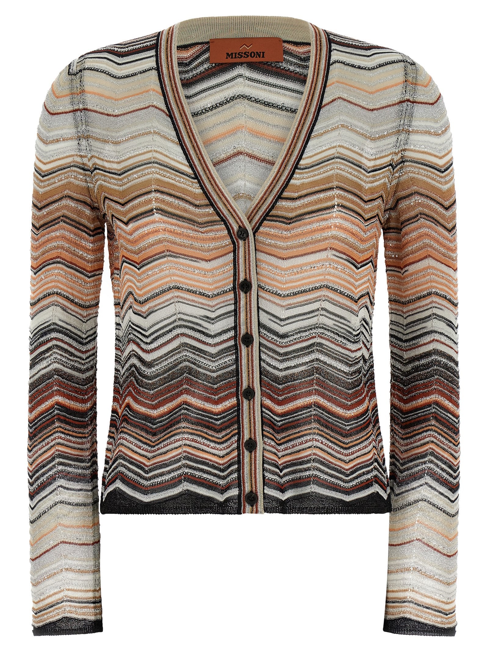 Missoni Brown Viscose Cardigan Missoni