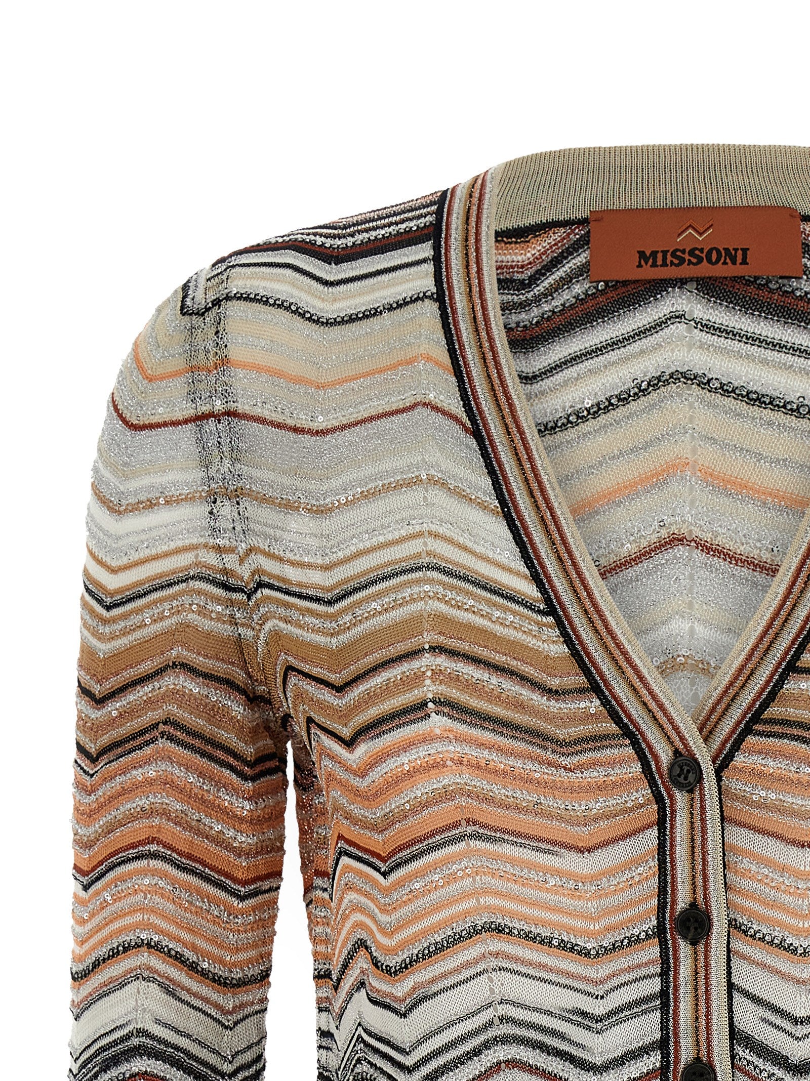 Missoni Brown Viscose Cardigan Missoni
