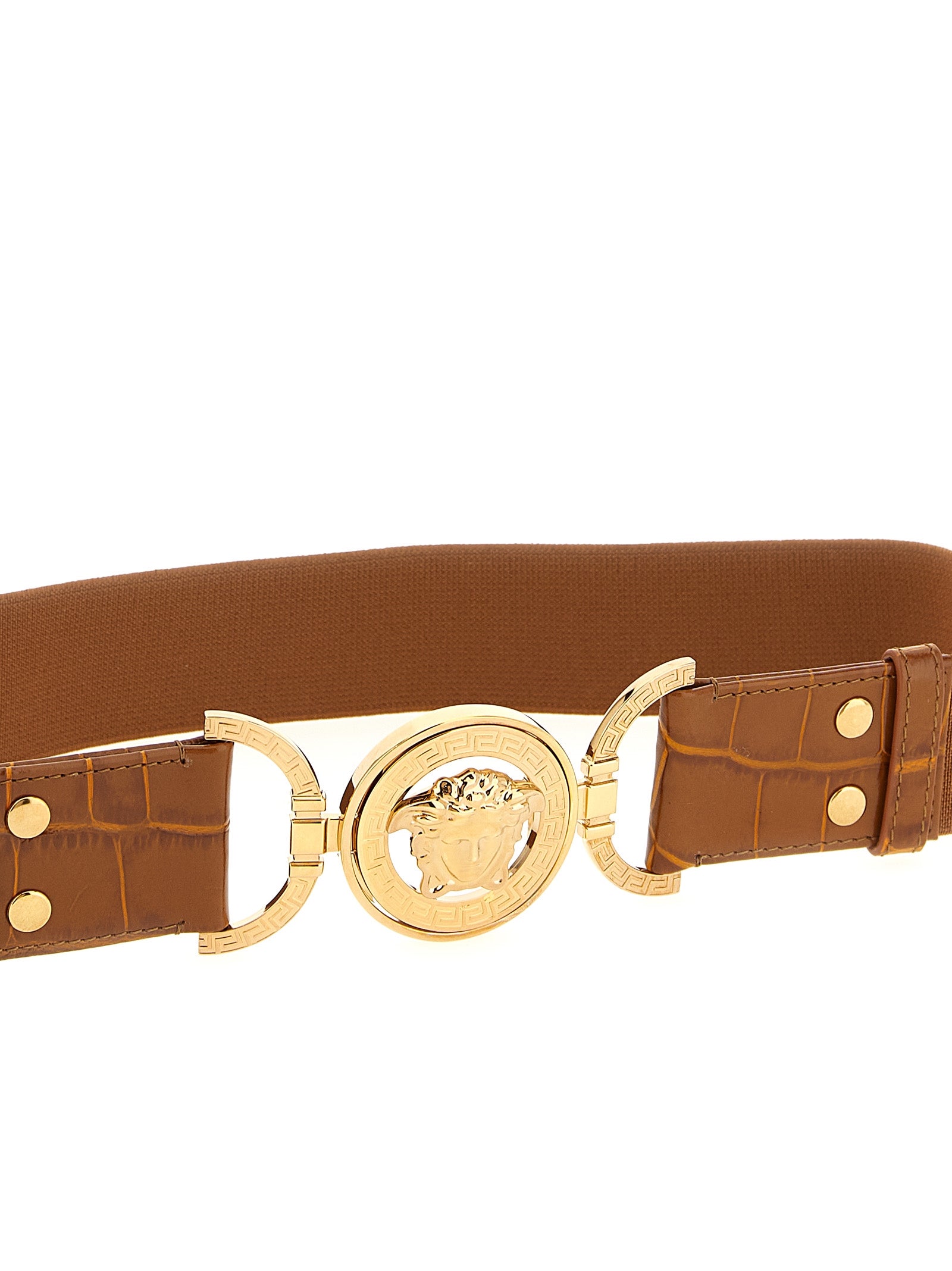 Versace Brown Calfskin Regular Belt Versace
