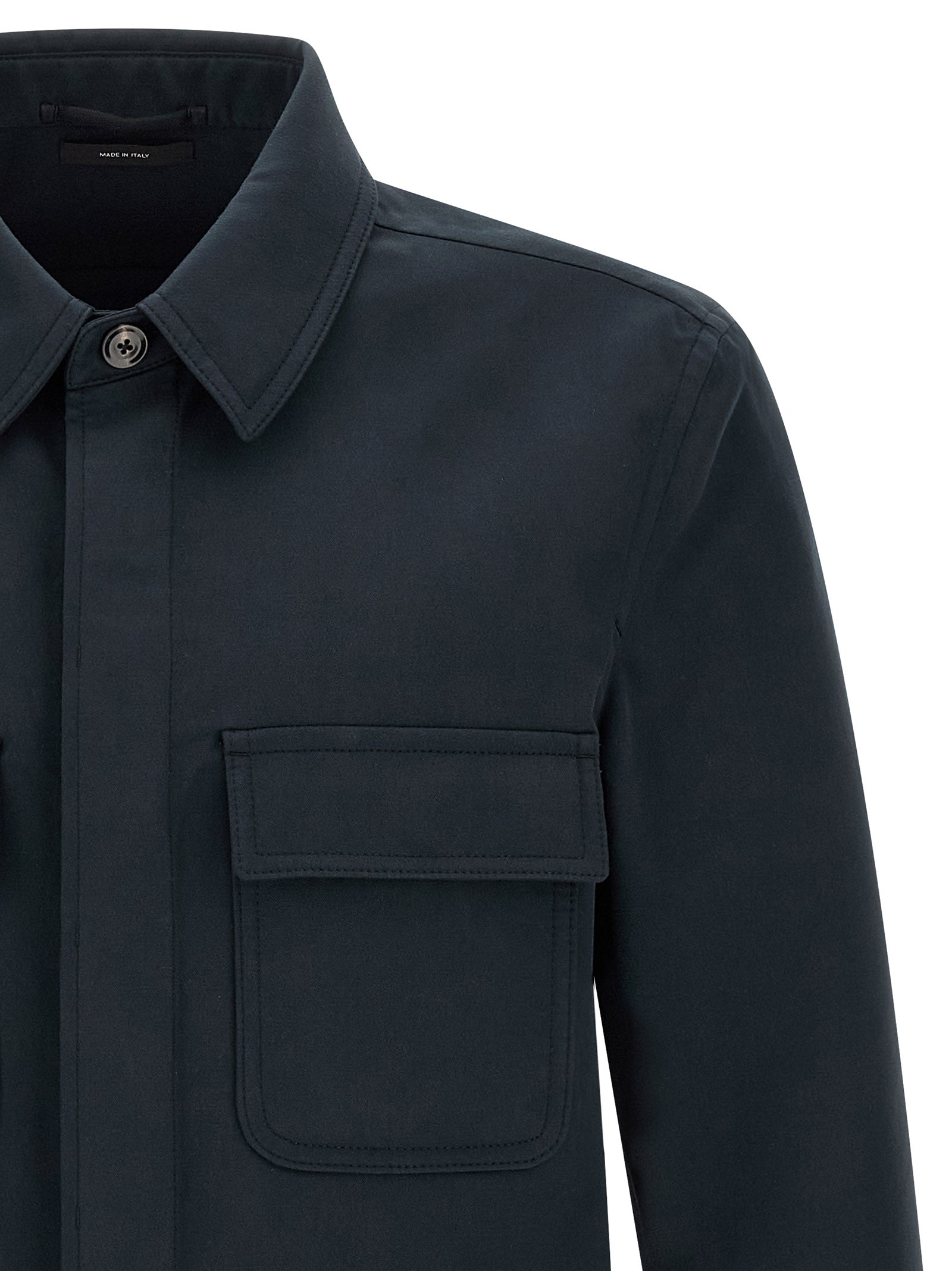 Tom Ford Blue Cotton Blouse Tom Ford
