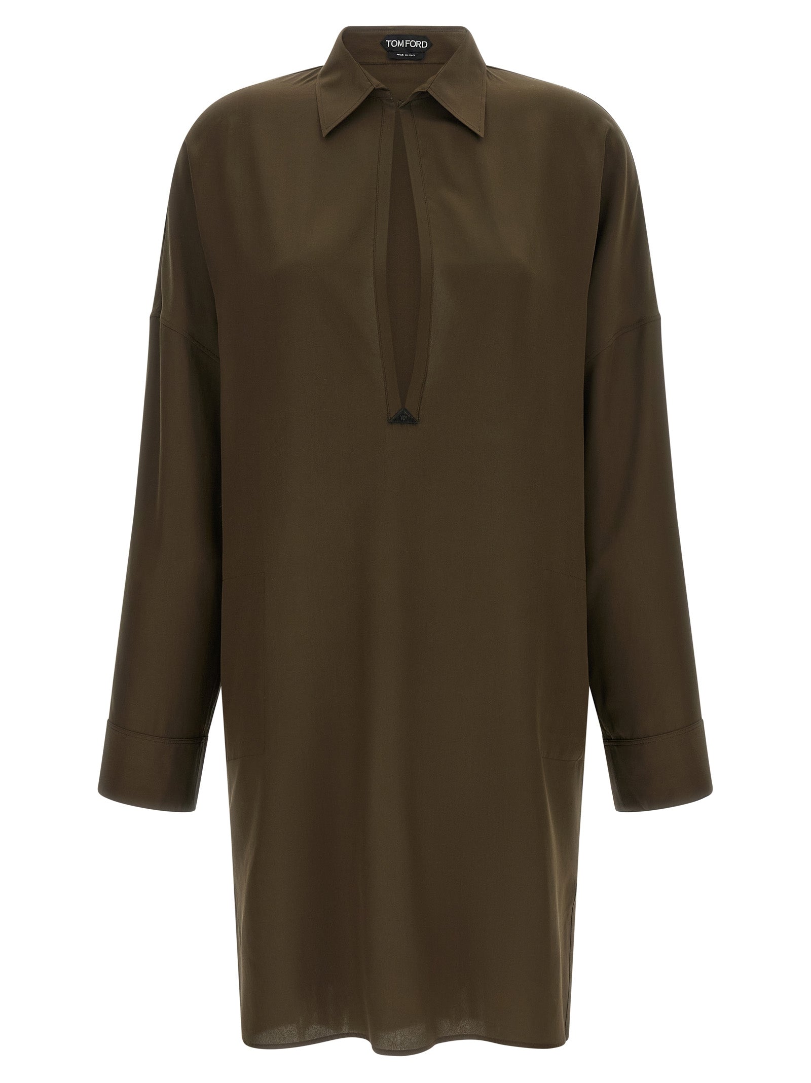 Tom Ford Bicolor Silk Midi Dress Tom Ford