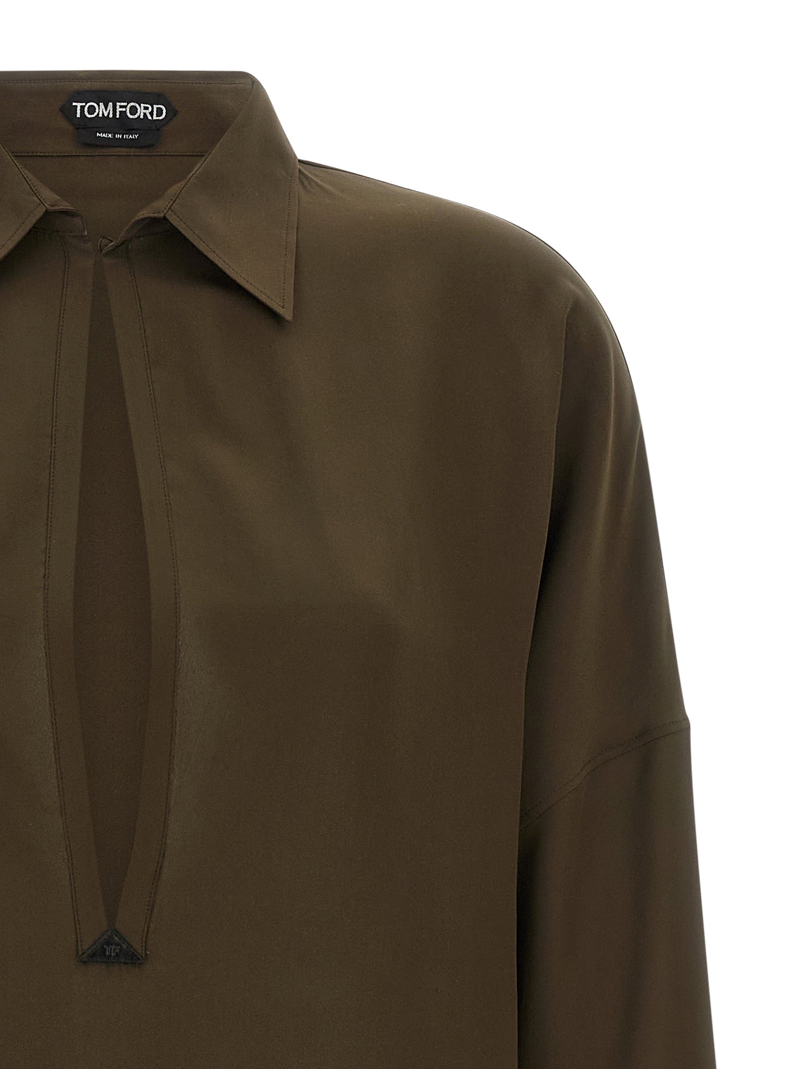 Tom Ford Bicolor Silk Midi Dress Tom Ford