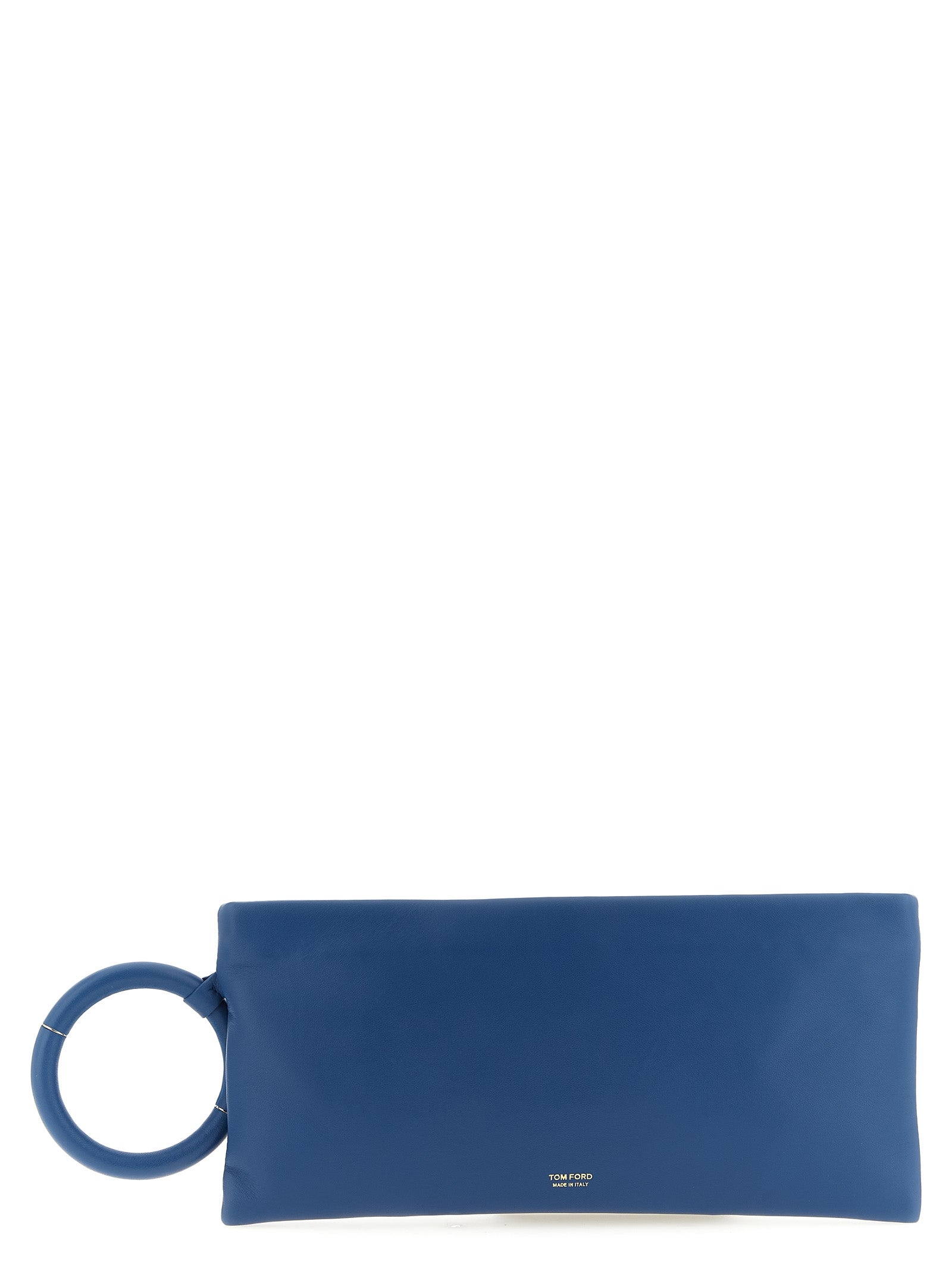 Tom Ford Blue Lambskin Clutch Bag Tom Ford
