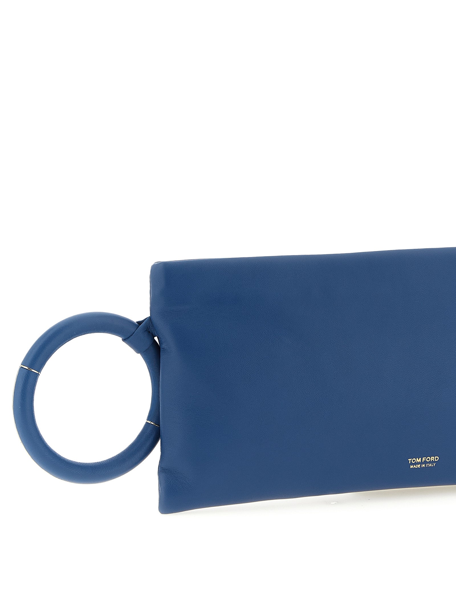 Tom Ford Blue Lambskin Clutch Bag Tom Ford