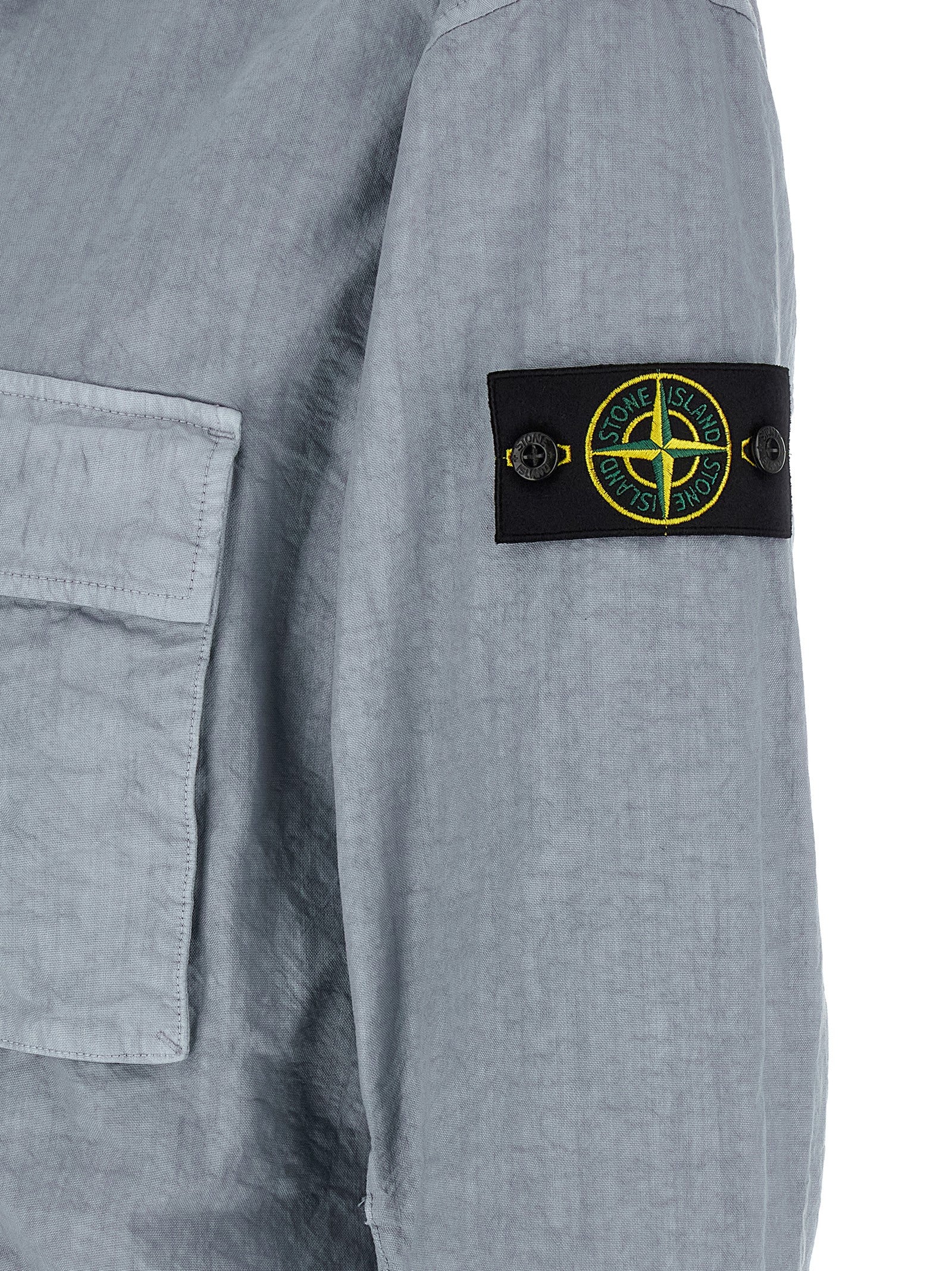Stone Island Blue Polyamide Blouse Stone Island