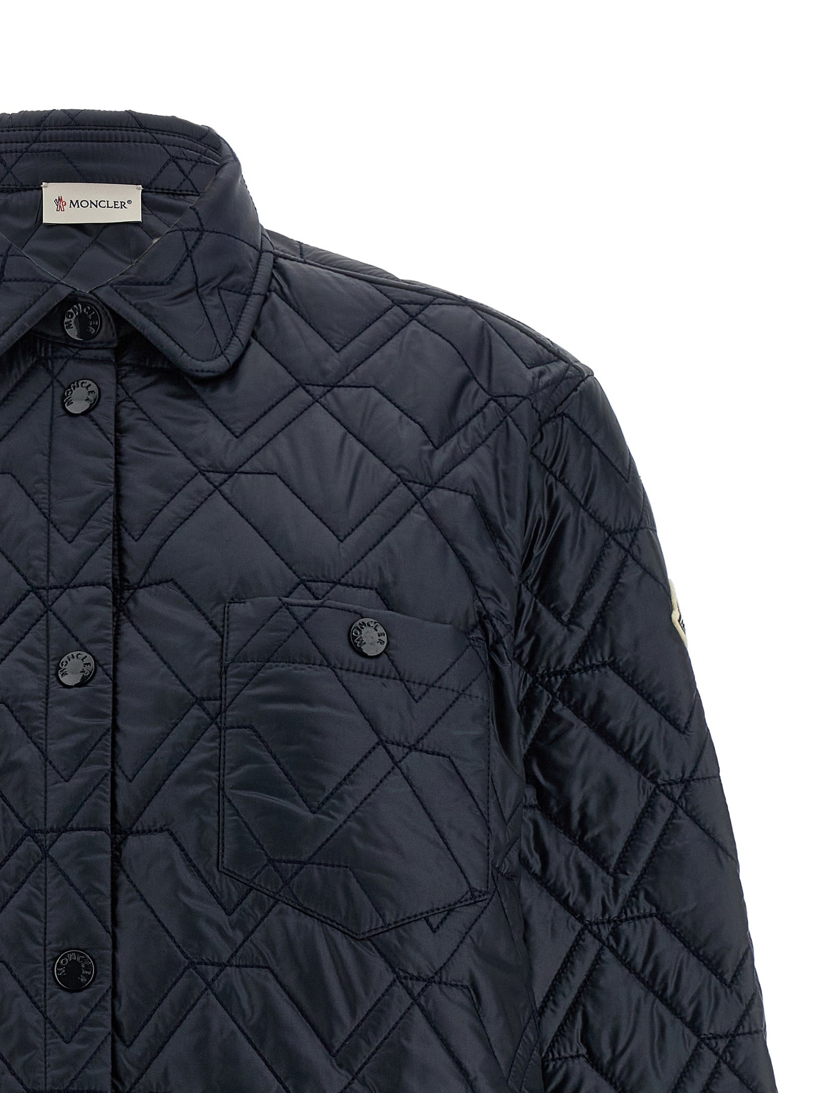 Moncler Blue Polyamide Shell Jacket Moncler