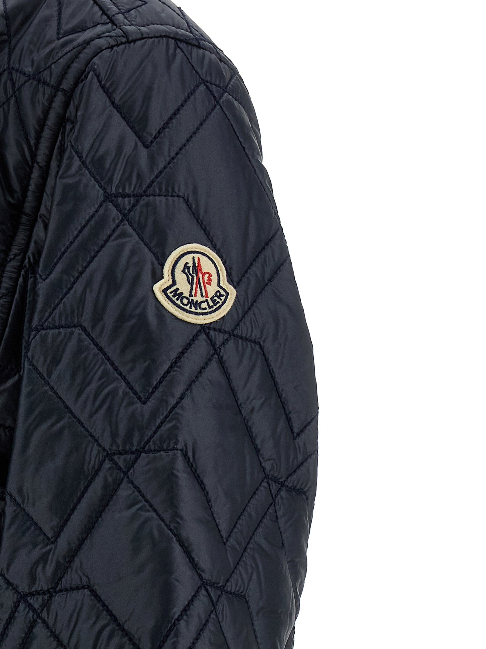 Moncler Blue Polyamide Shell Jacket Moncler