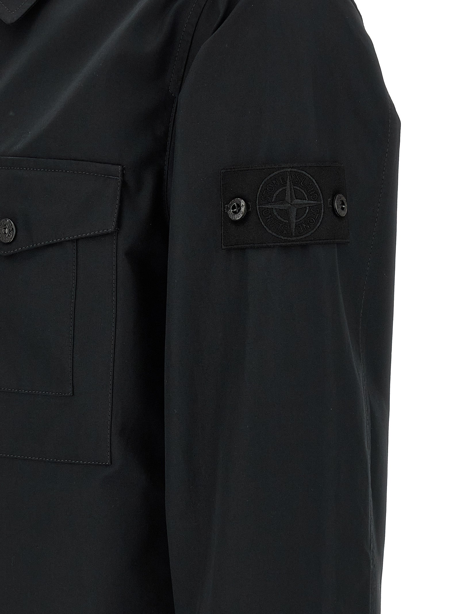 Stone Island Black Cotton Blouse Stone Island