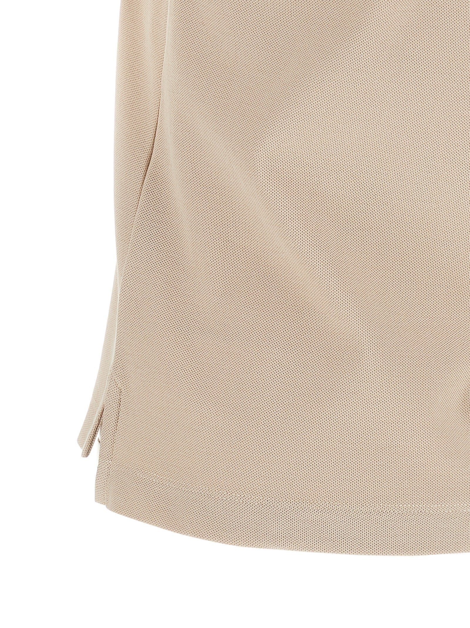 Moncler Beige Cotton Polo Shirt Moncler