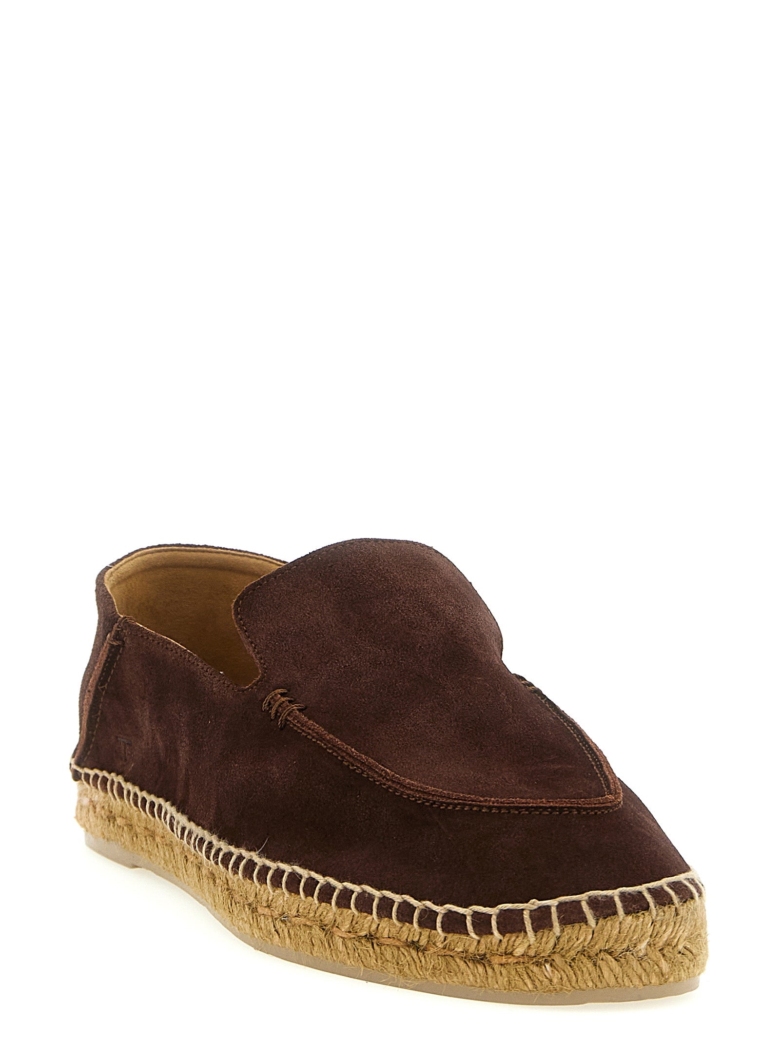 Tom Ford Brown Calfskin Espadrilles Tom Ford