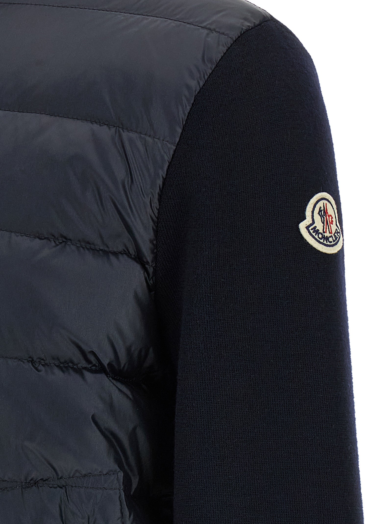 Moncler Blue Polyamide Cardigan Moncler
