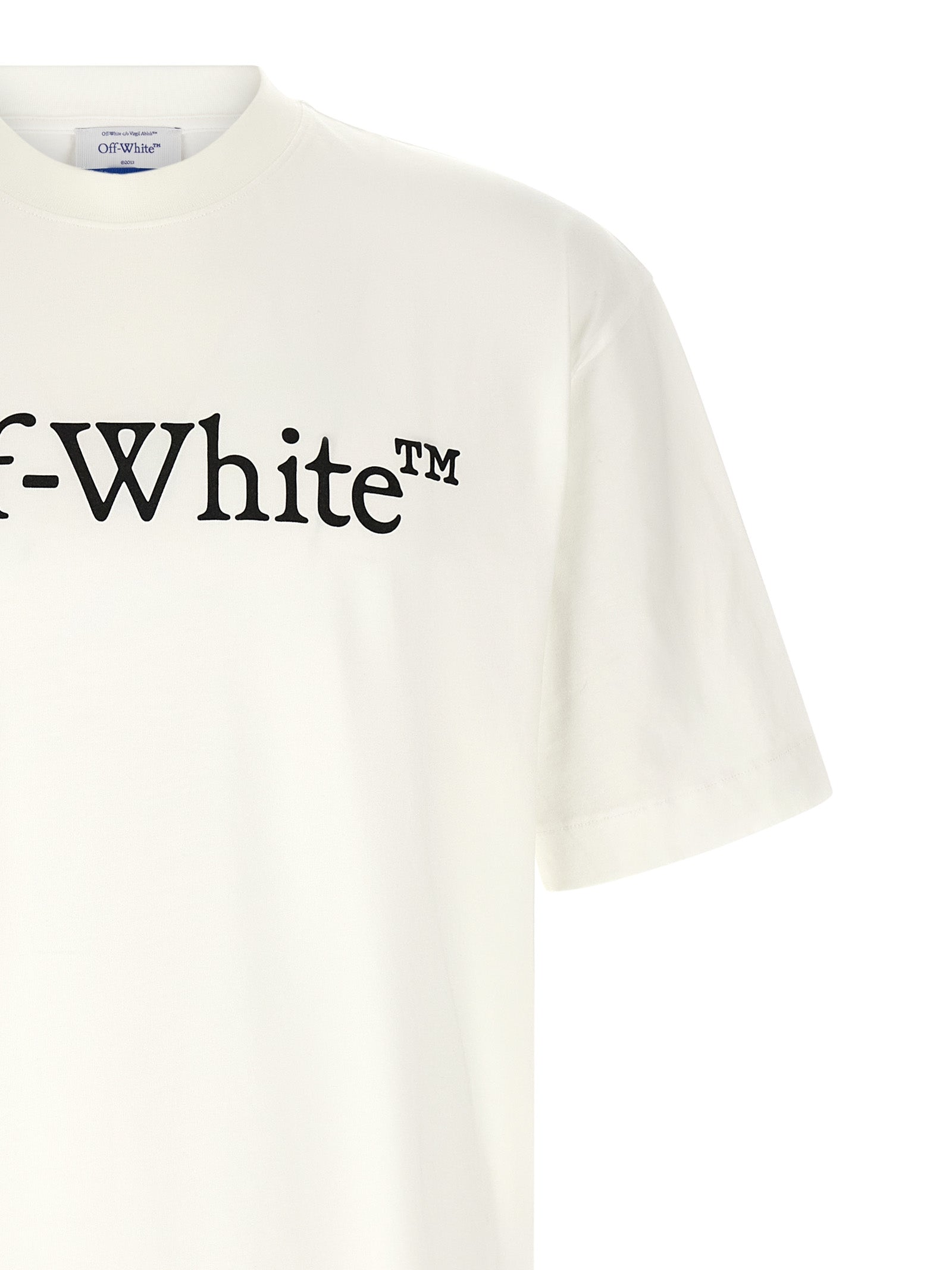 Off-White Bicolor Cotton T-Shirt Off-White