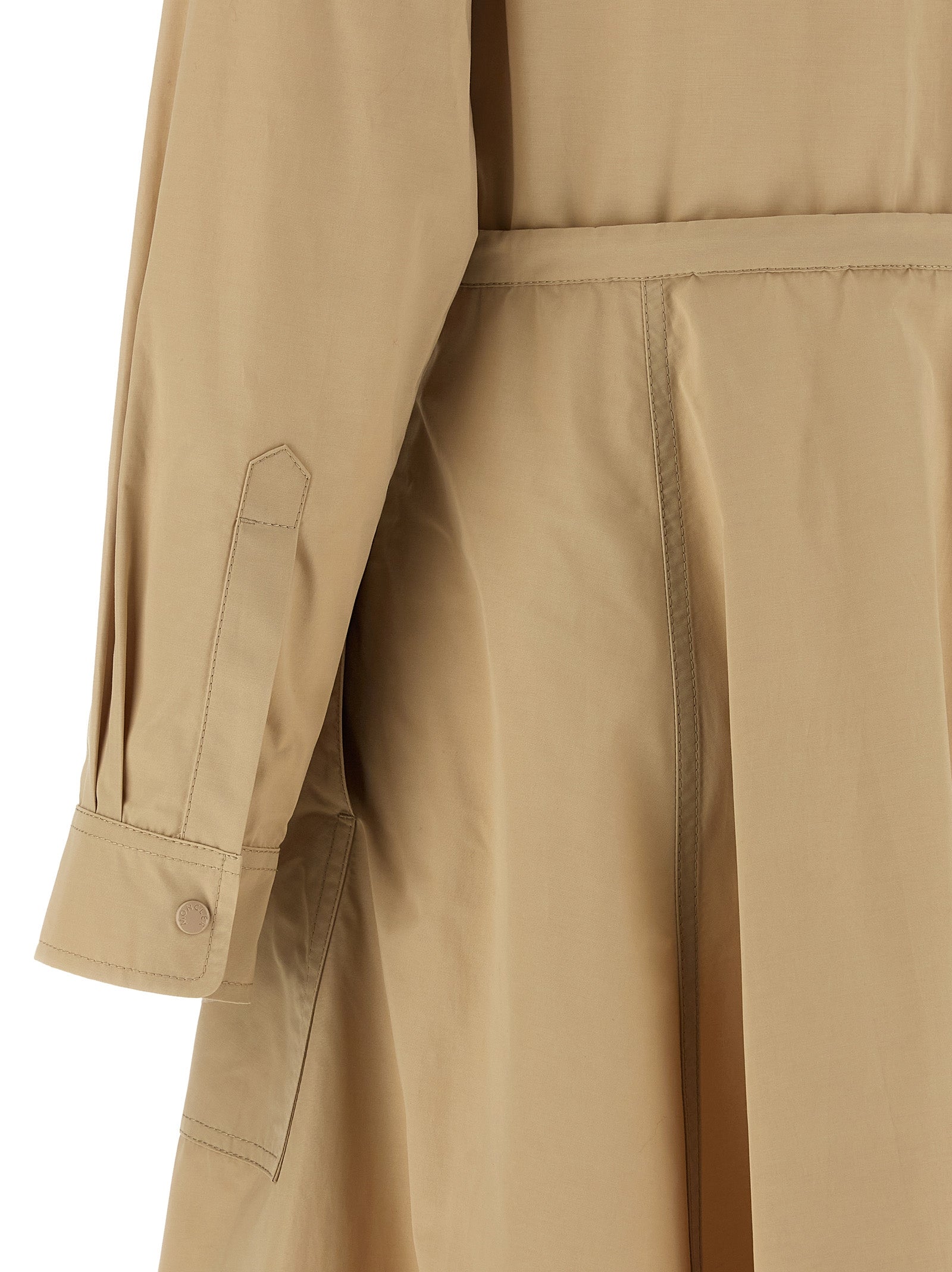 Moncler Beige Polyester Long Dress Moncler