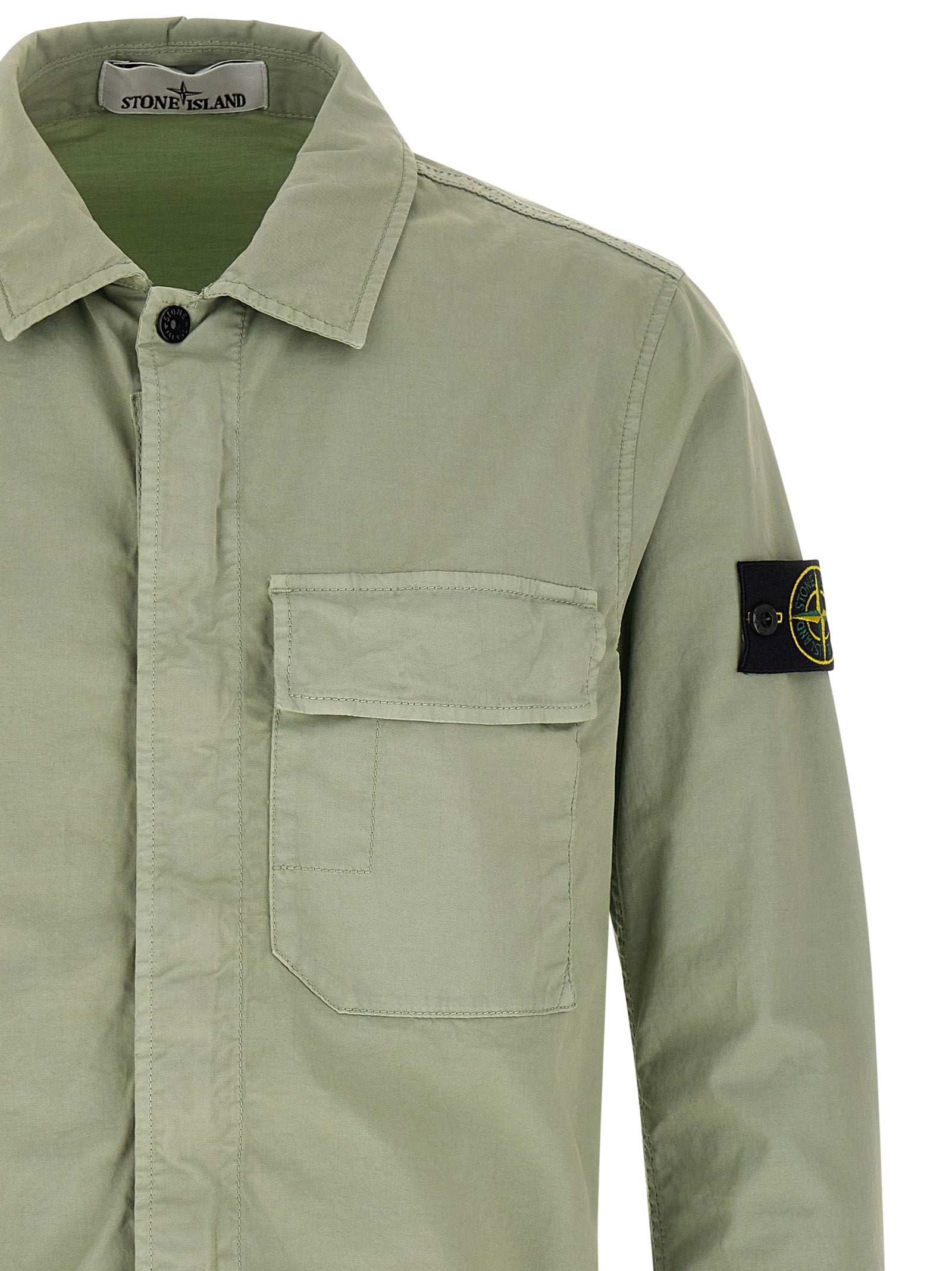 Stone Island Bicolor Cotton Blouse Stone Island