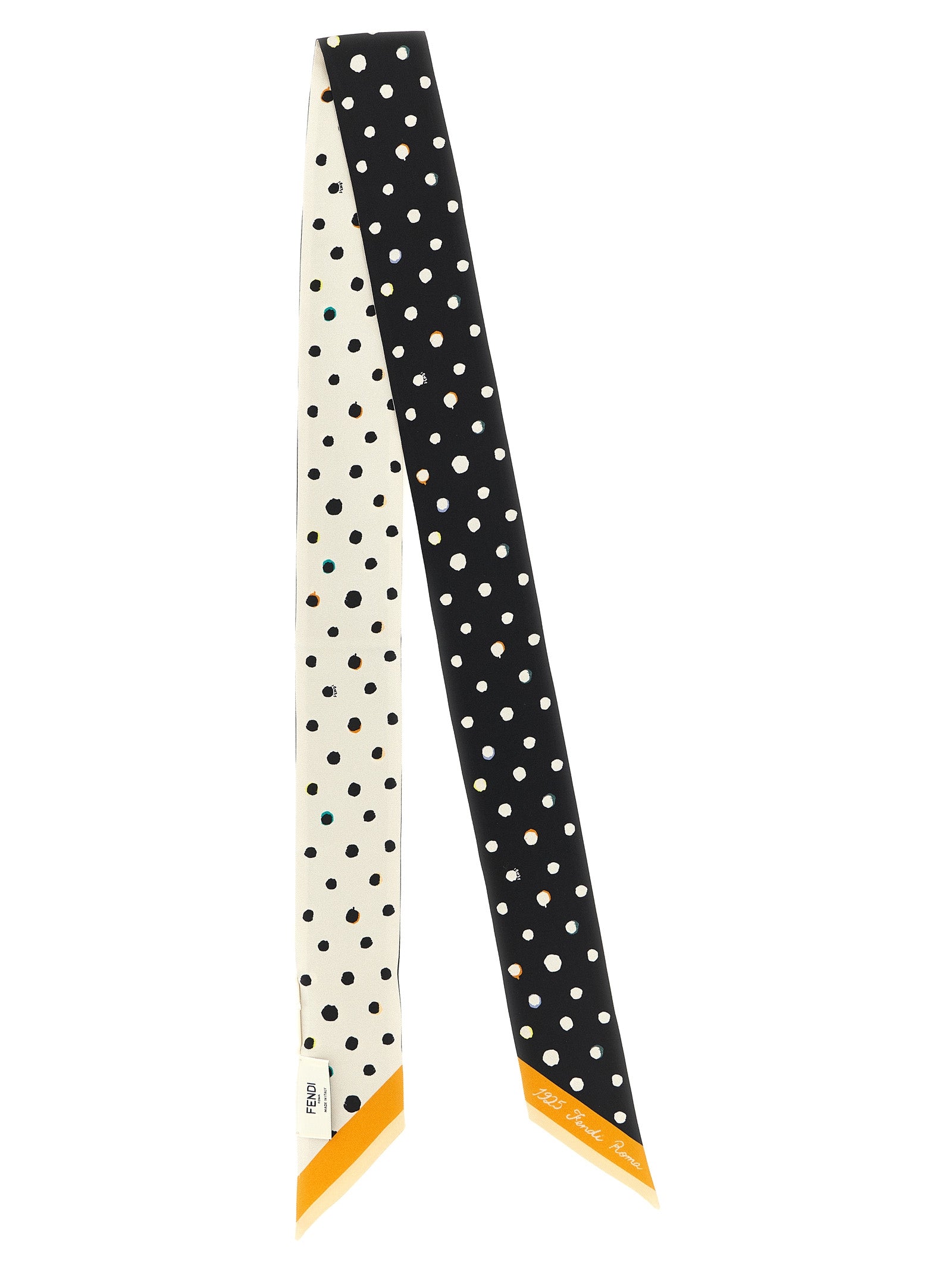 Fendi Bicolor Silk Tie Fendi