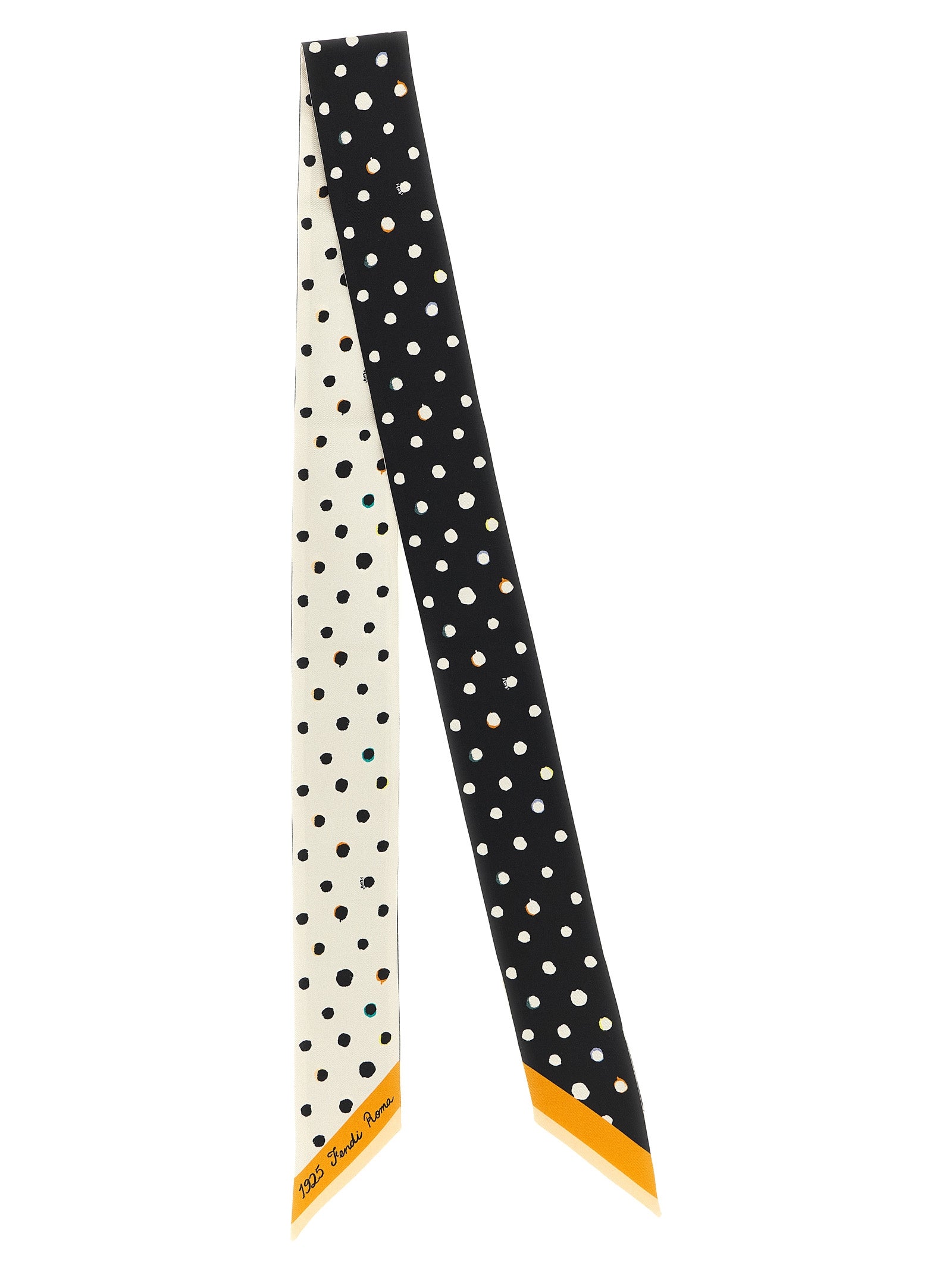 Fendi Bicolor Silk Tie Fendi