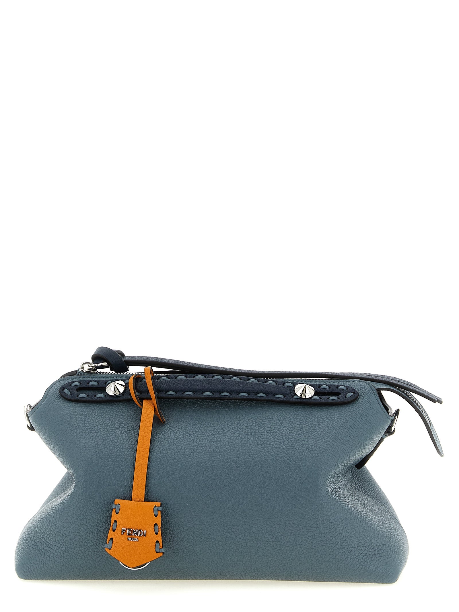 Fendi Blue Calfskin Handbag Fendi