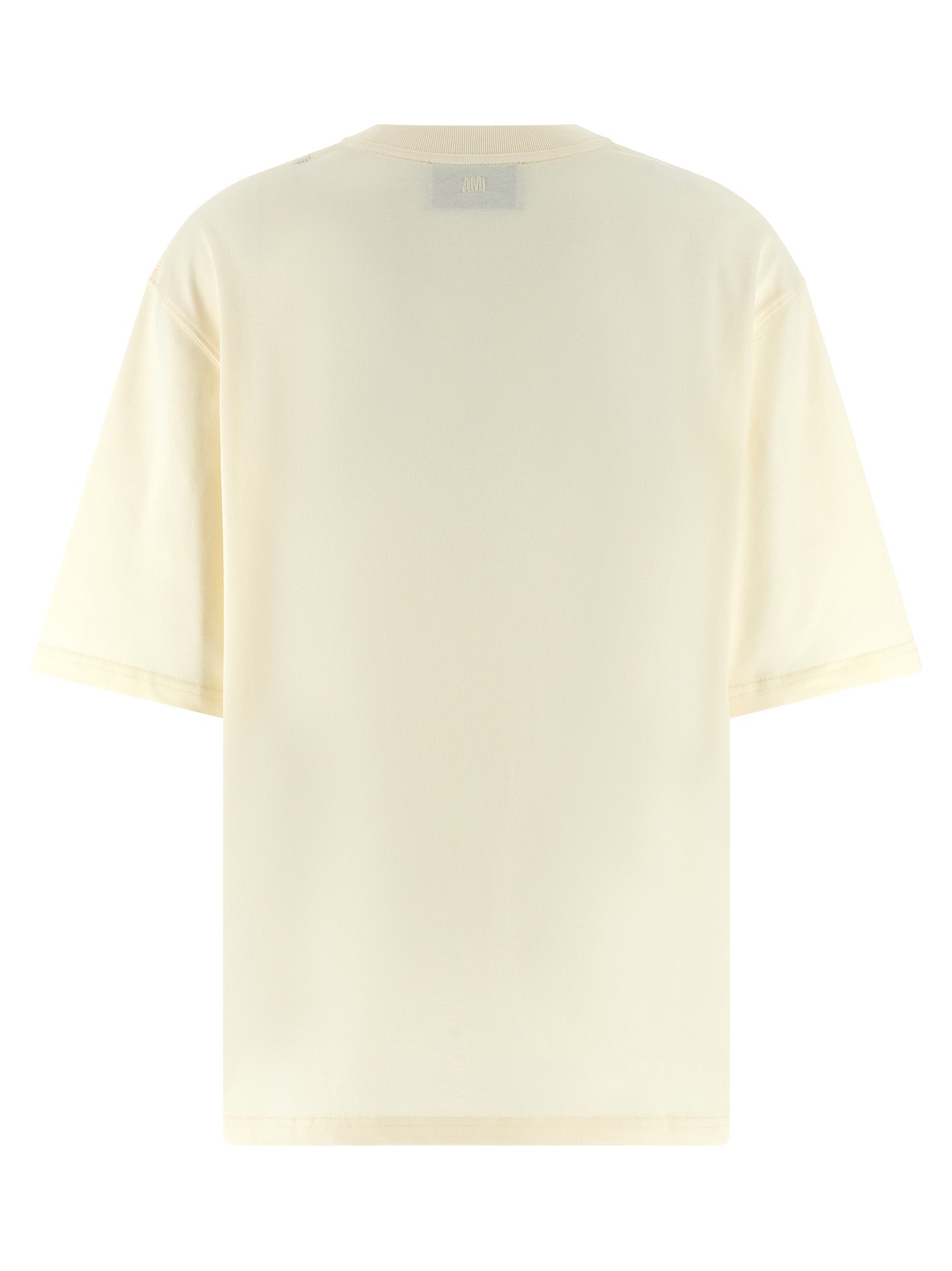 Ami Paris Beige Cotton T-Shirt Ami Paris