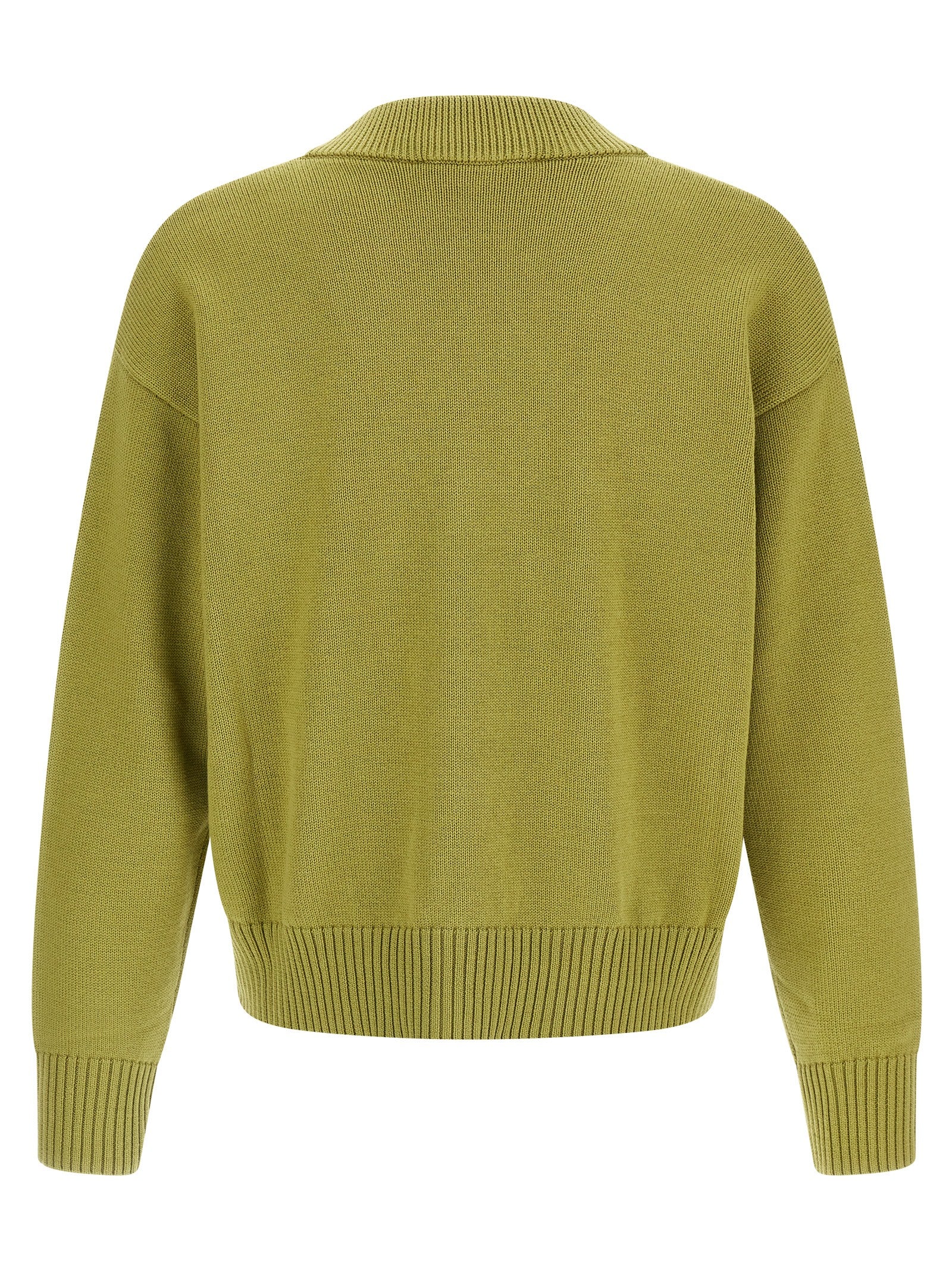 Ami Paris Bicolor Wool Cardigan Ami Paris