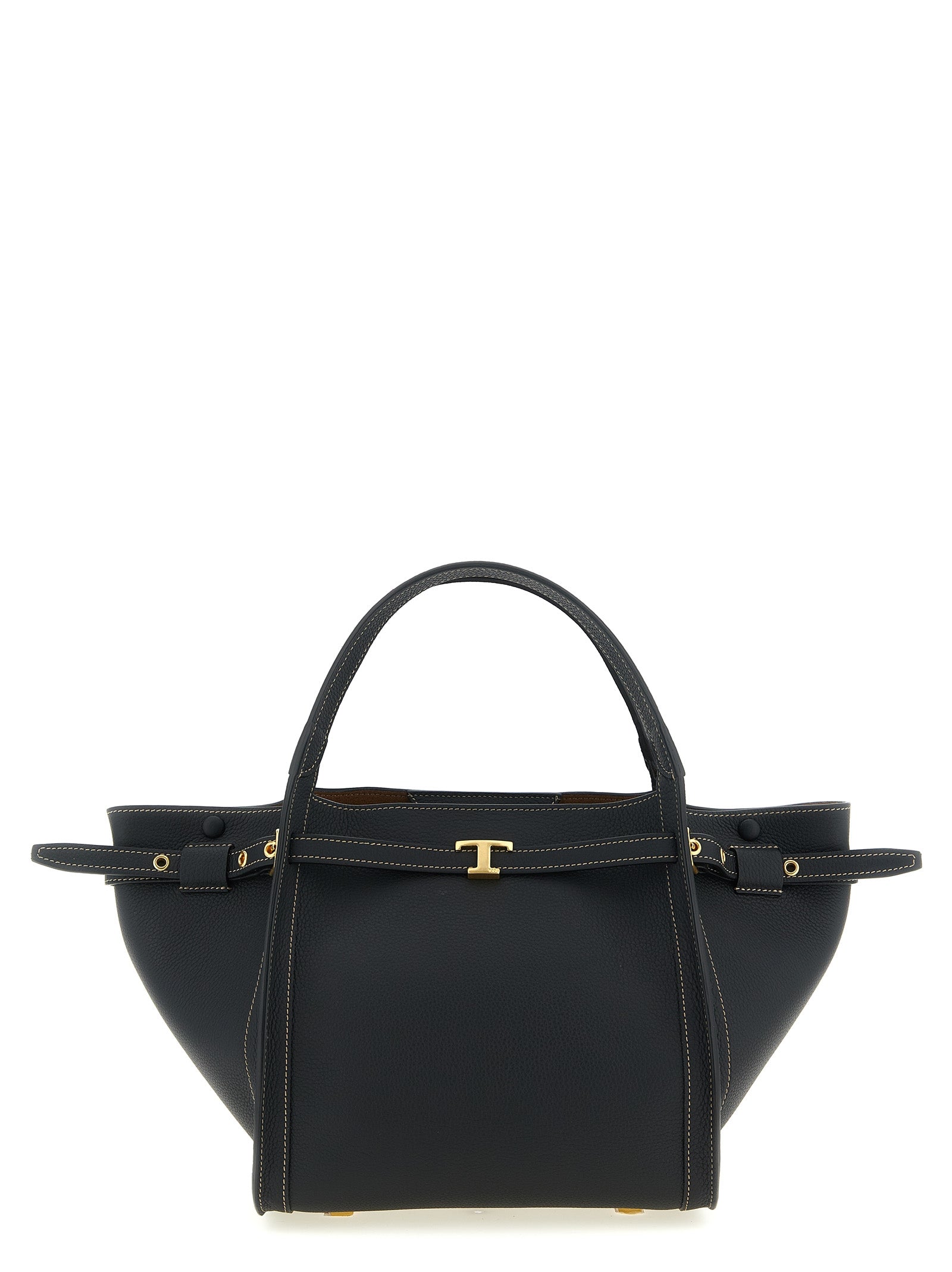 Tod's Black Calfskin Tote Bag Tod's