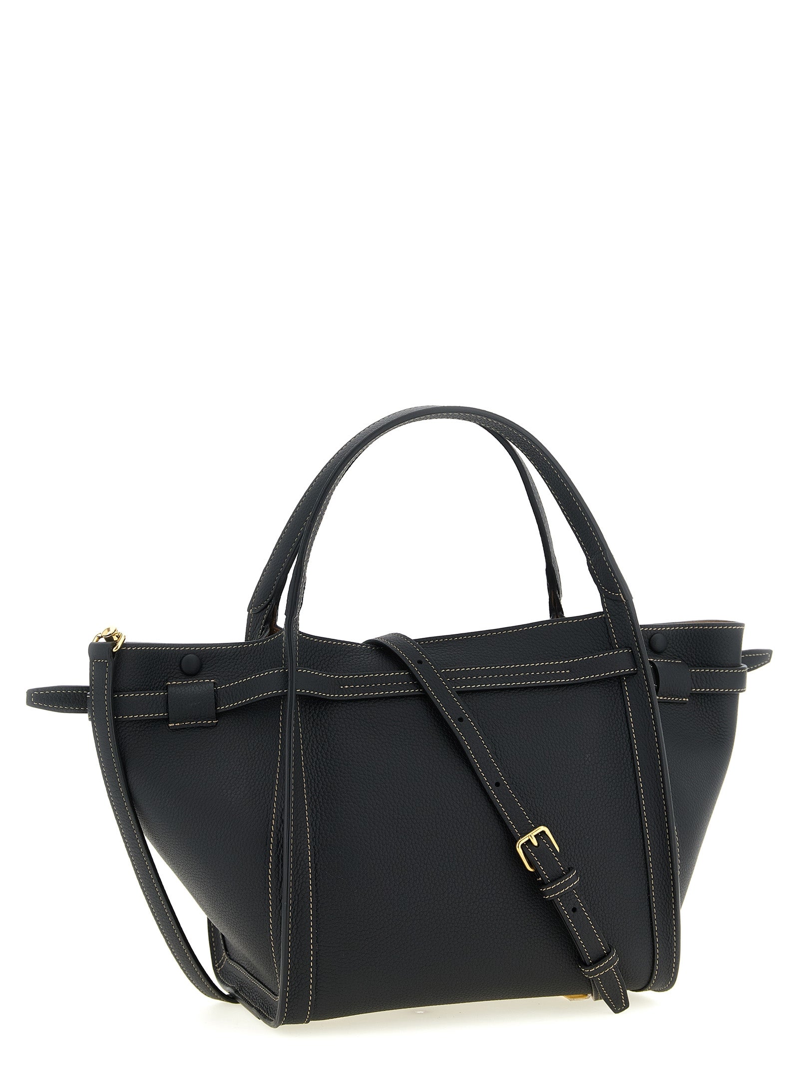Tod's Black Calfskin Tote Bag Tod's