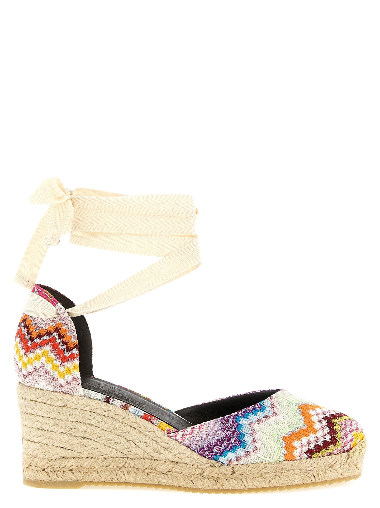 Missoni Multicolor Cowhide Wedge Sandals Missoni