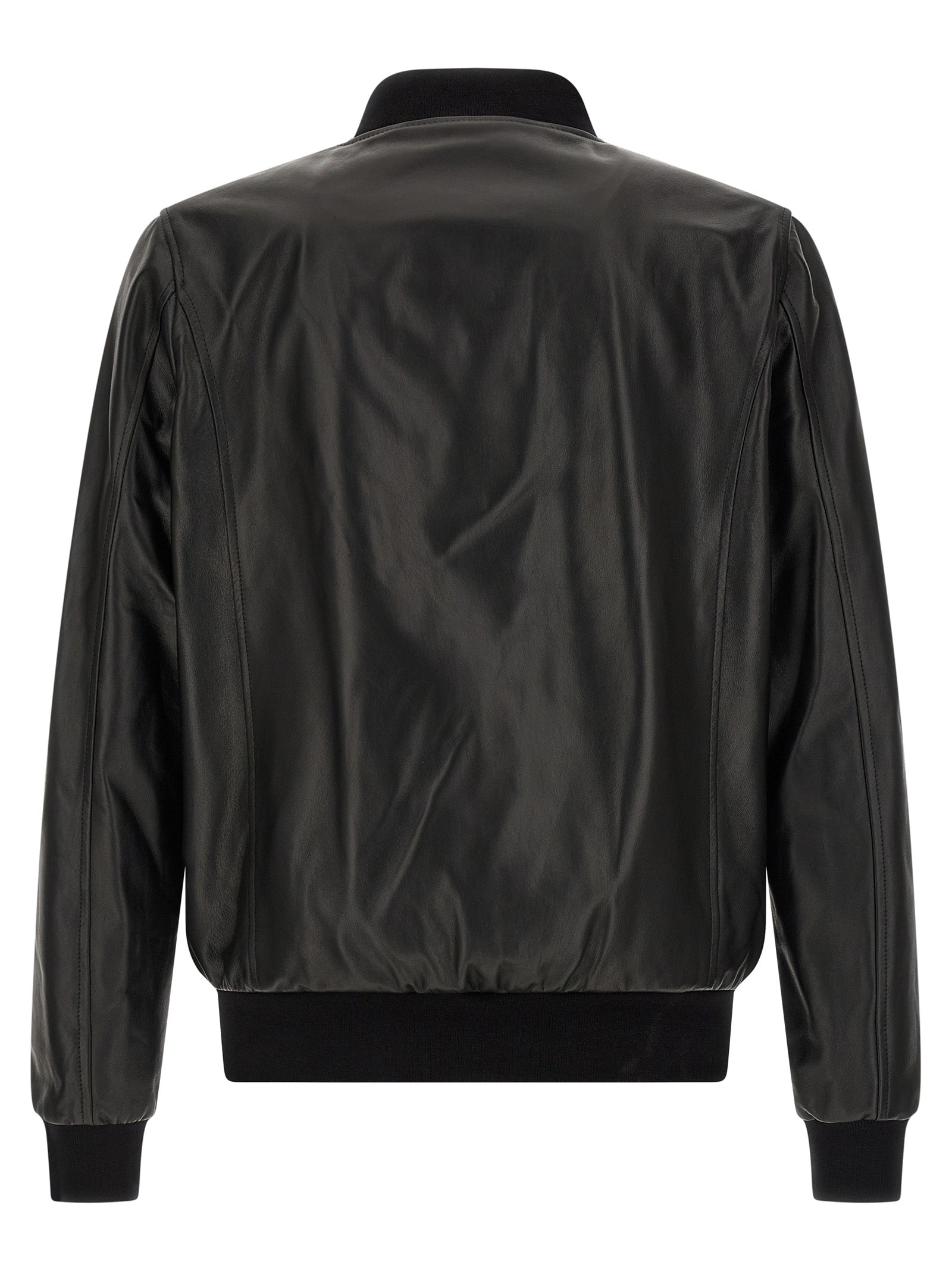 Philipp Plein Black Lambskin Leather Jacket Philipp Plein