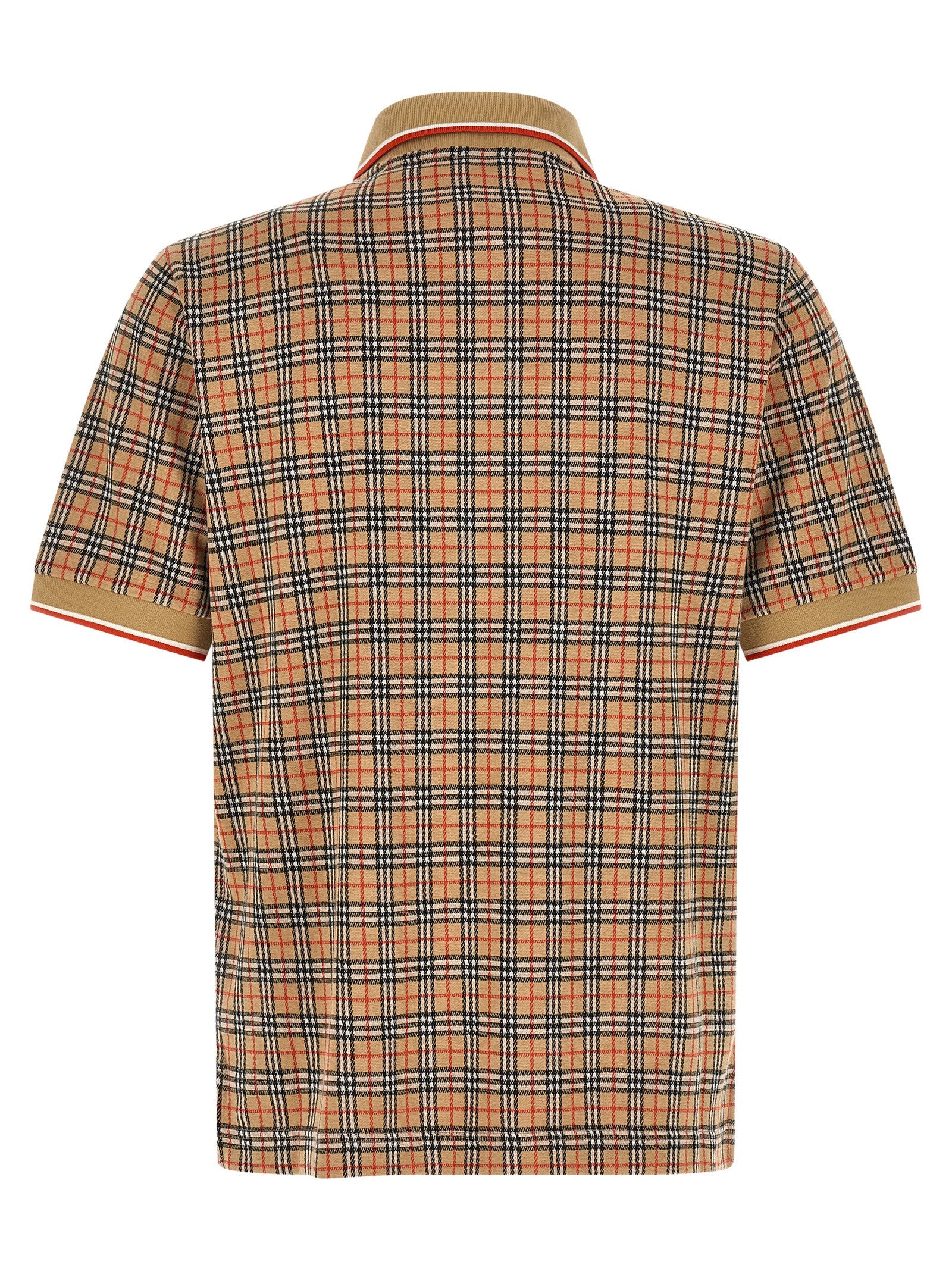 Burberry Beige Viscose Polo Shirt Burberry
