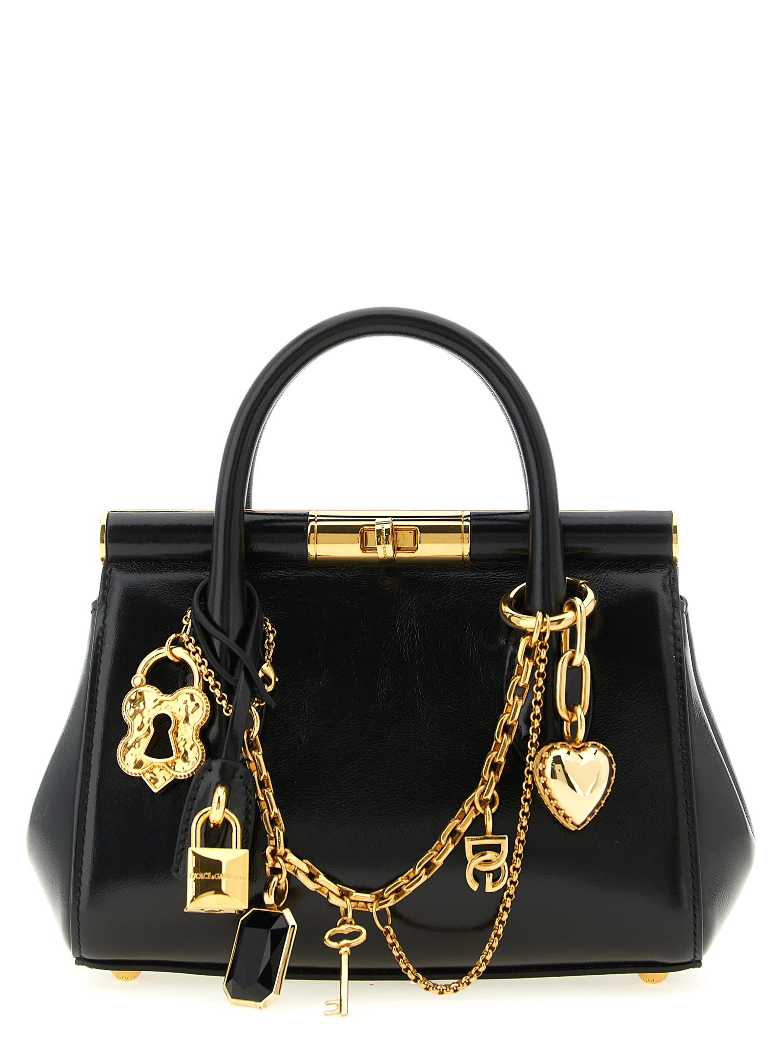 Dolce & Gabbana Black Calfskin Handbag Dolce & Gabbana