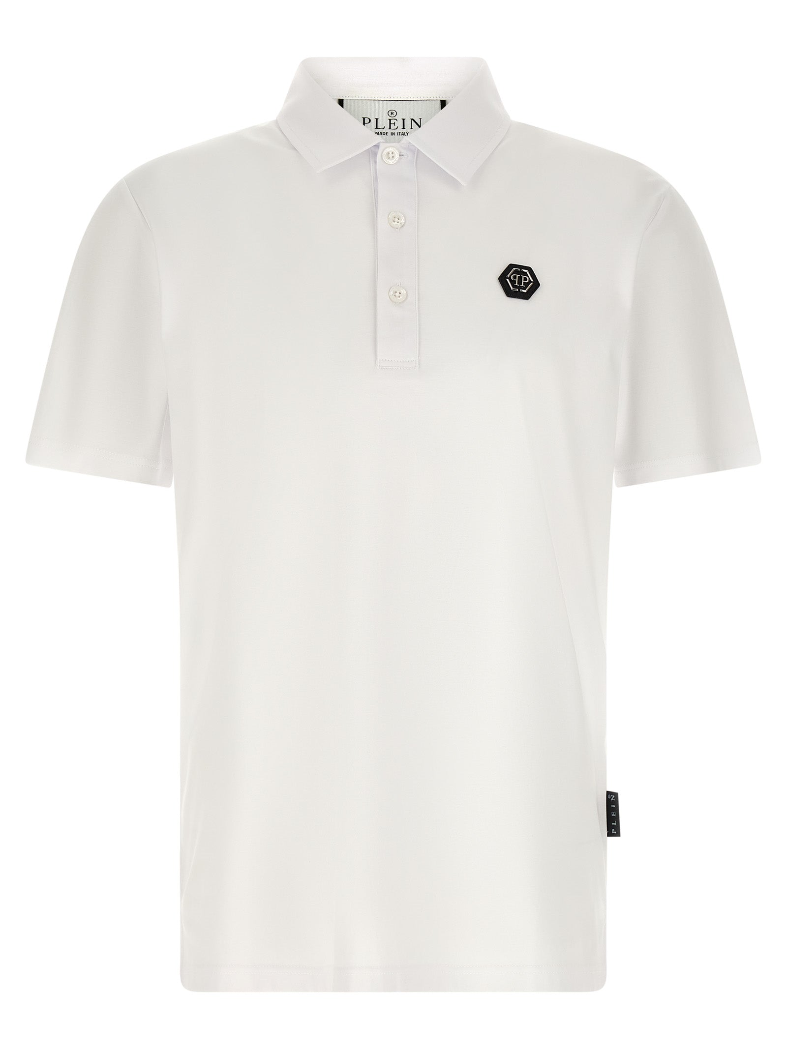 Philipp Plein White Cotton Polo Shirt Philipp Plein