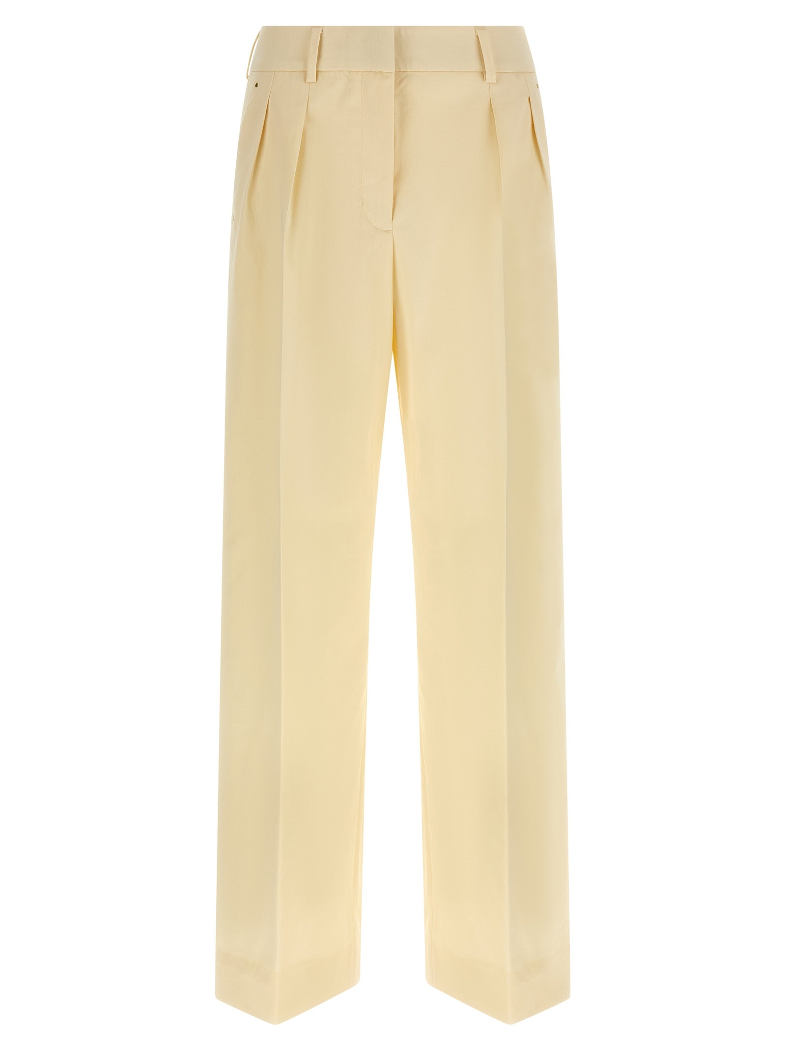 Moncler Beige Cotton Dress Pants Moncler
