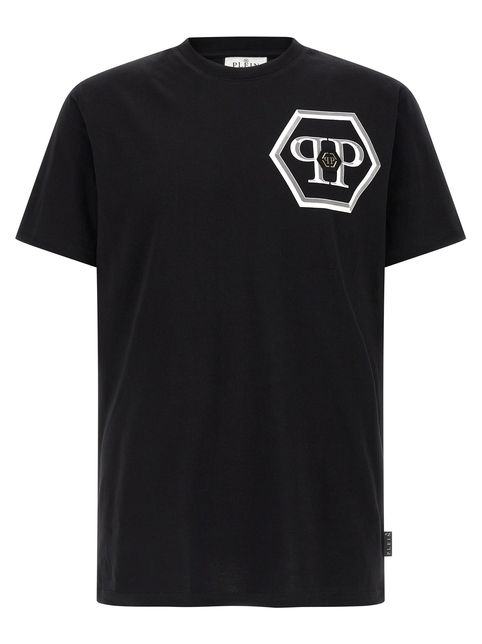 Philipp Plein Black Cotton T-Shirt Philipp Plein