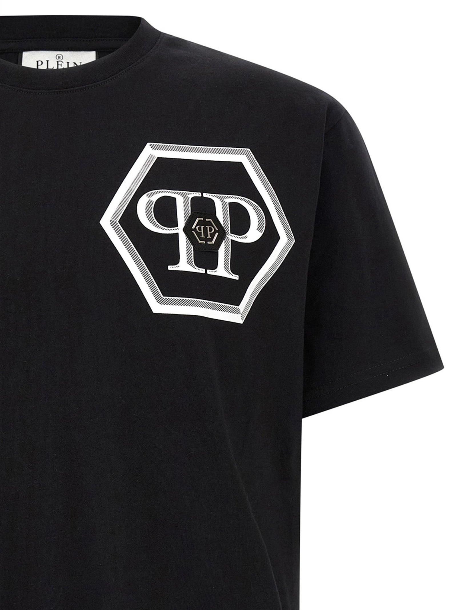 Philipp Plein Black Cotton T-Shirt Philipp Plein