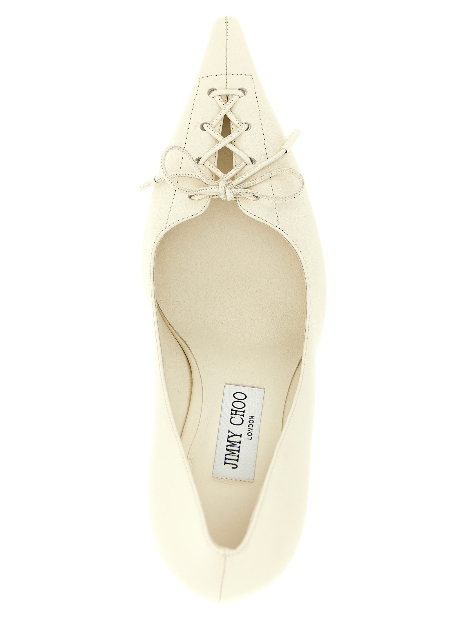 Jimmy Choo White Leather High Heel Pumps