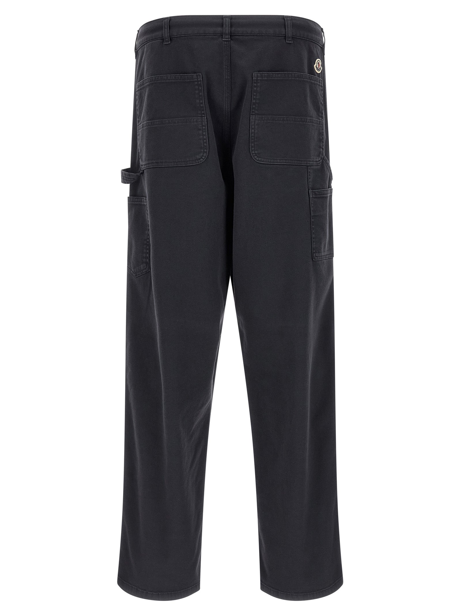 Moncler Blue Cotton Cargo Pants Moncler